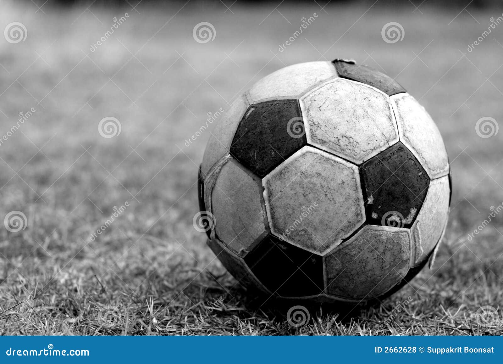 Old football stock photo. Image of single, ball, lone 2662628