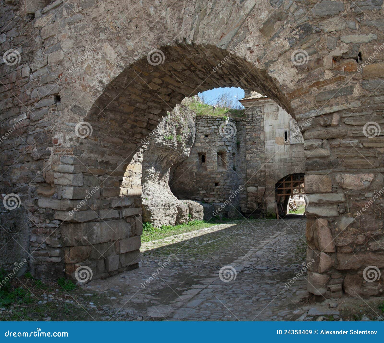 Old fortress gates stock image. Image of architecture 24358409