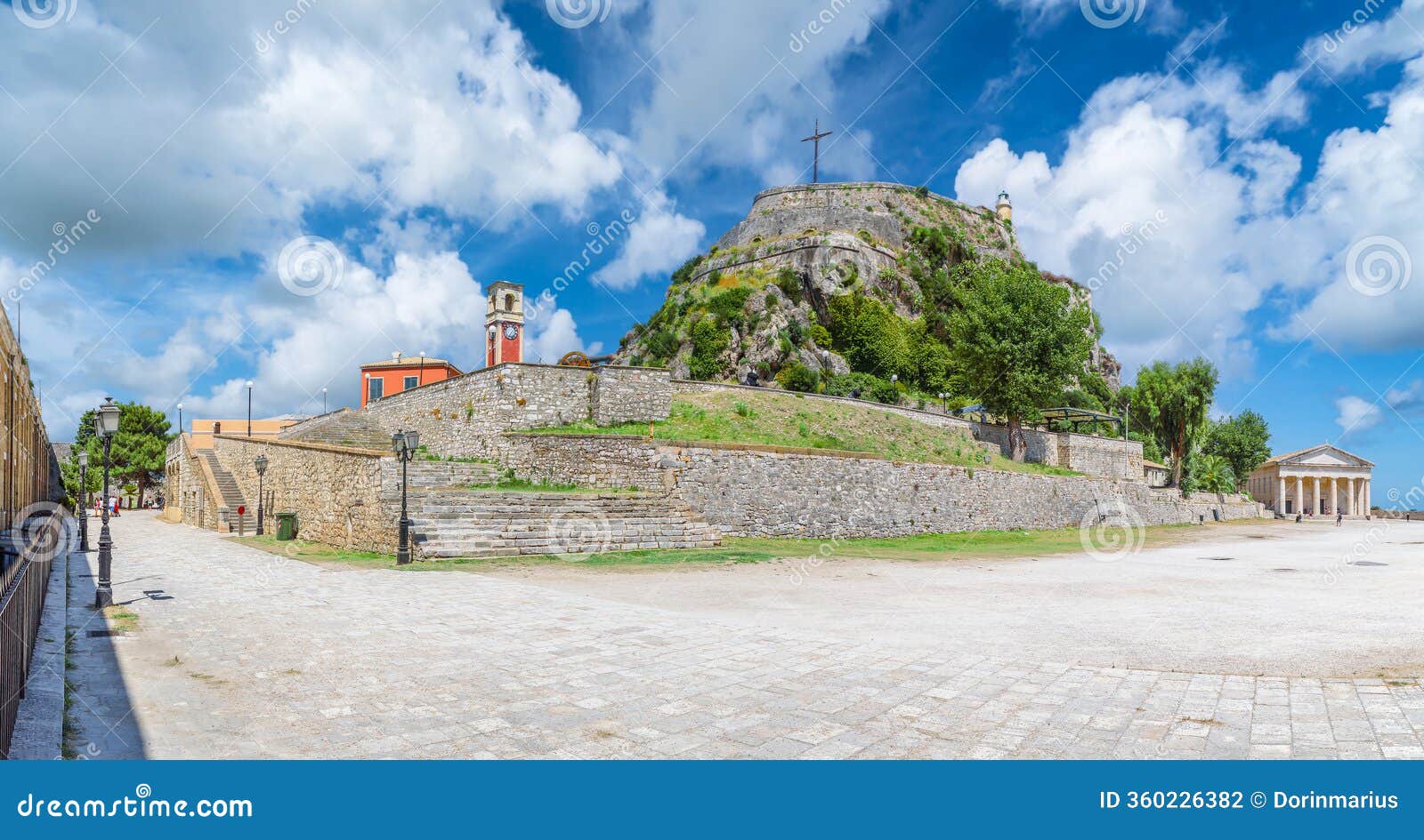 the old fortress of kerkyra in corfu islands