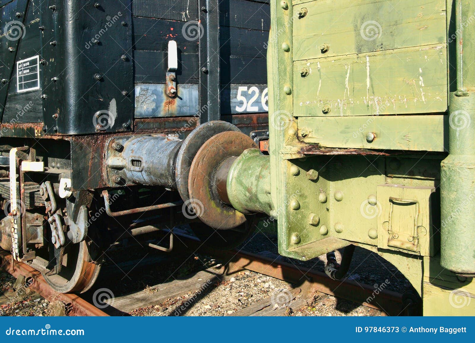 Train Coupling RoyaltyFree Stock Photography 95955263