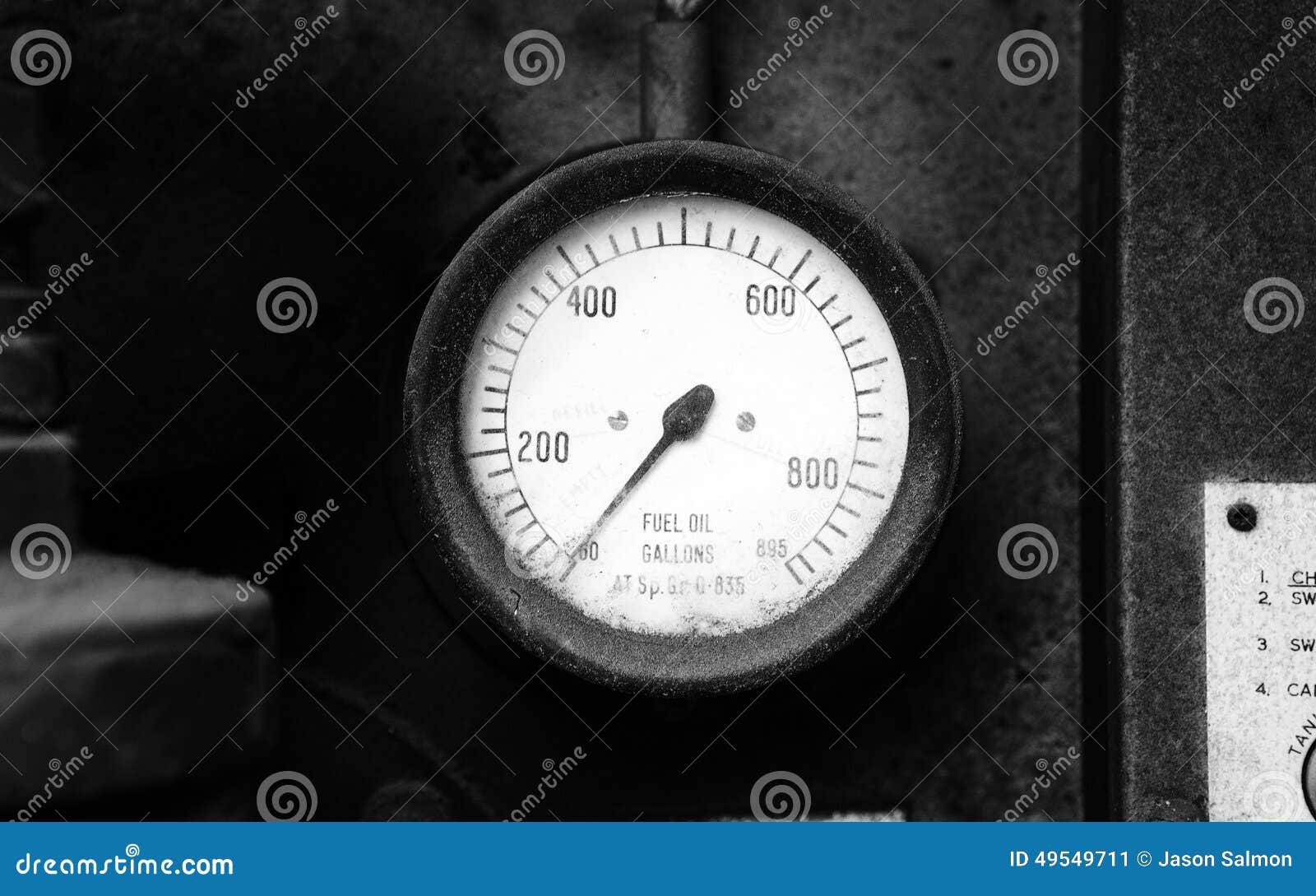 Old fuel gauge stock image. Image of rusty, fuel, vintage 49549711