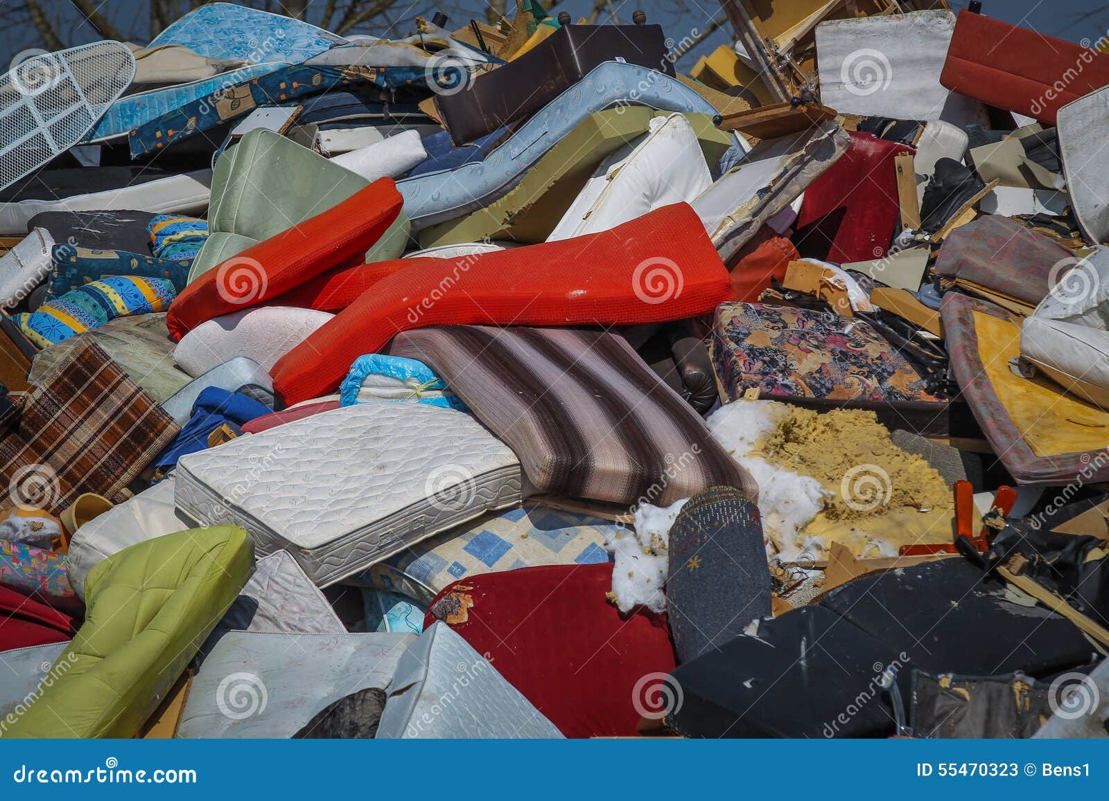 Old Furniture in the Junkyard Stock Image Image of recycle, waste