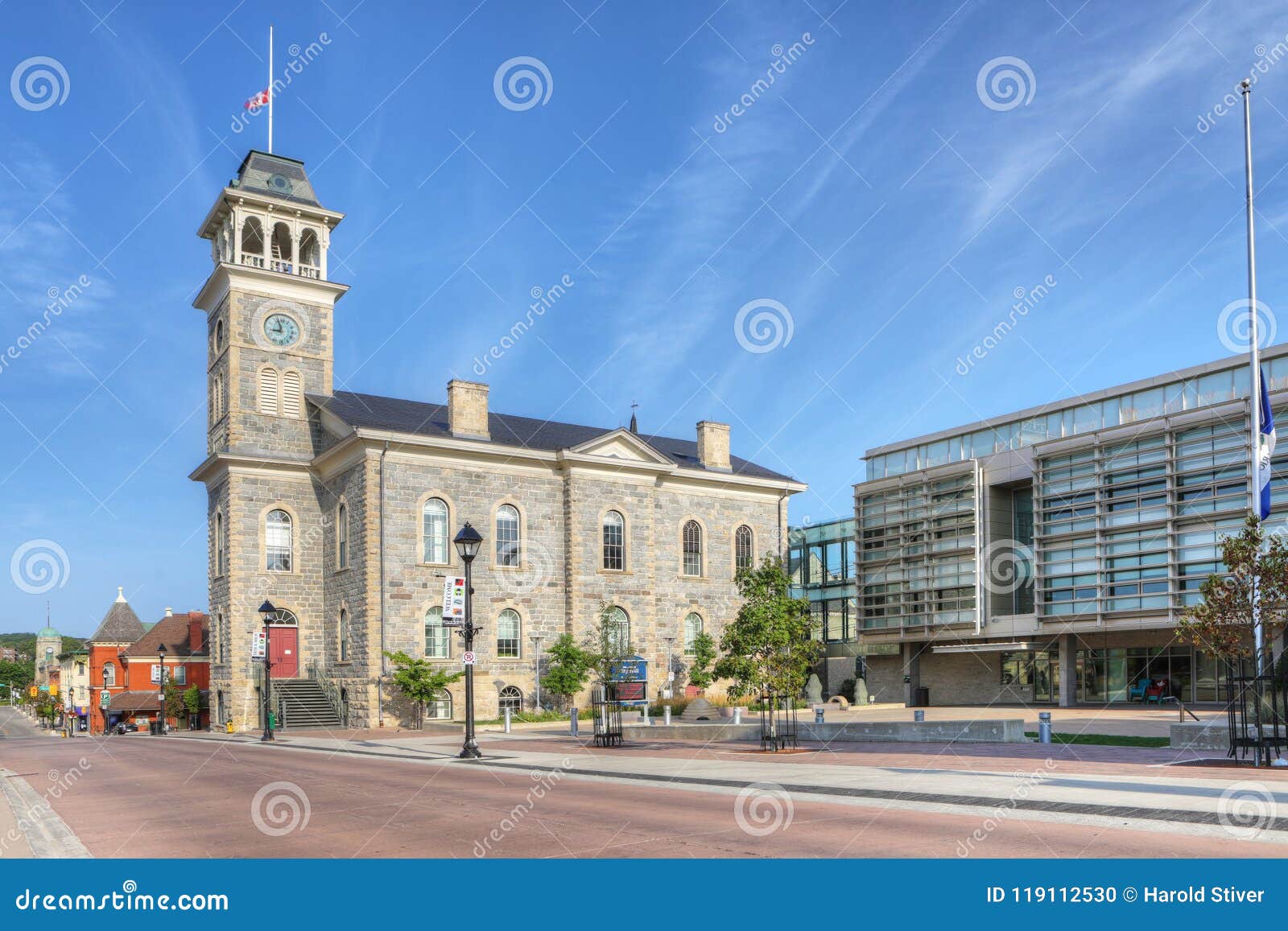 old galt city hall in cambridge, canada