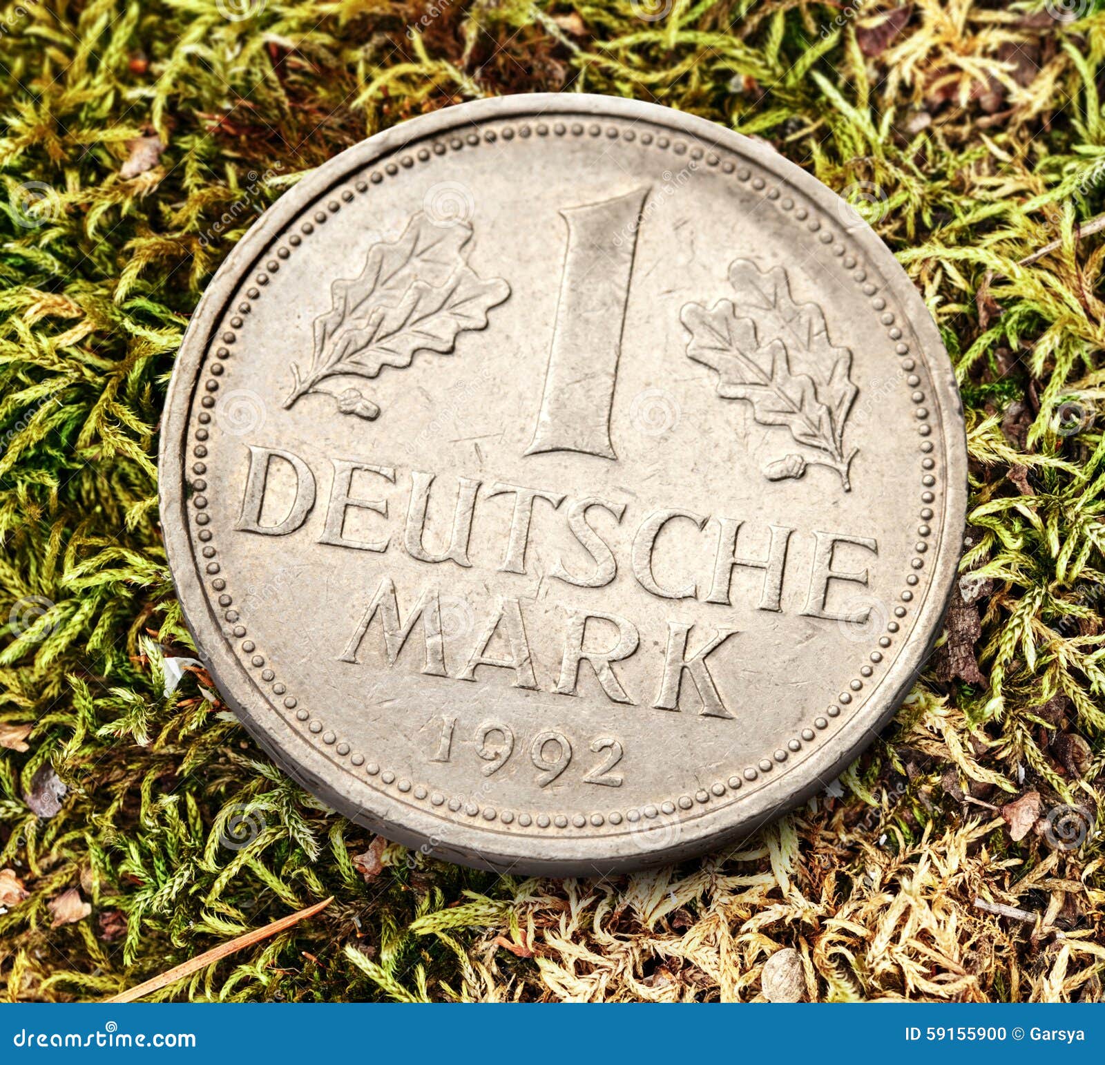 Old german coin stock photo. Image of natural, history 59155900