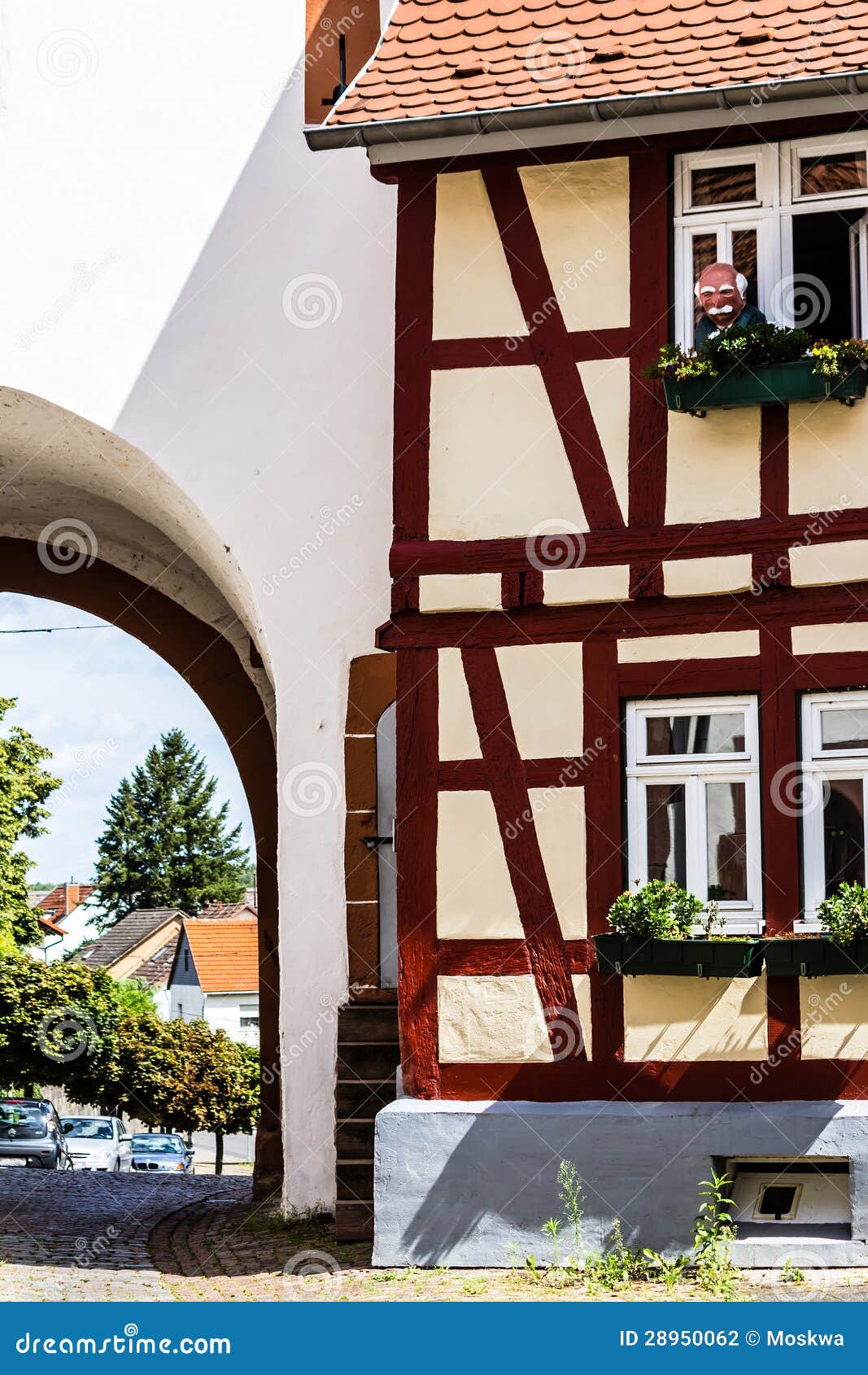 old german framework house