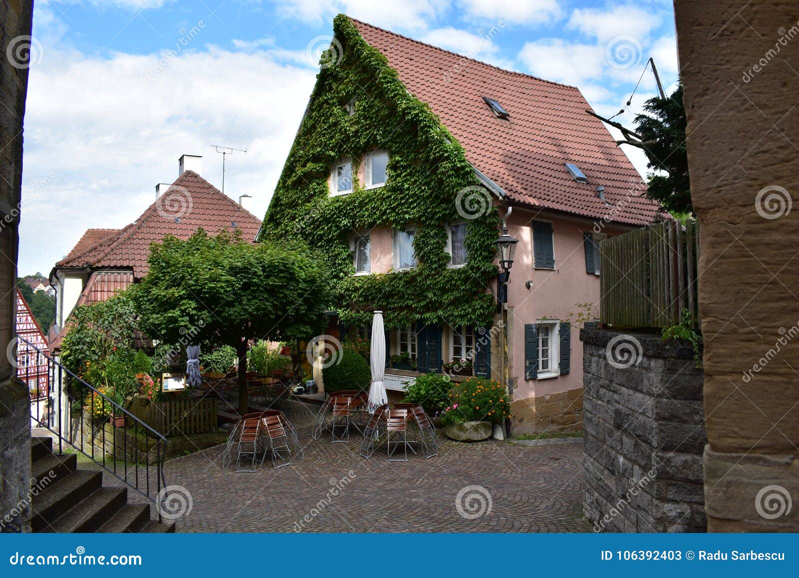 Old german houses stock image. Image of cottage, facade 106392403