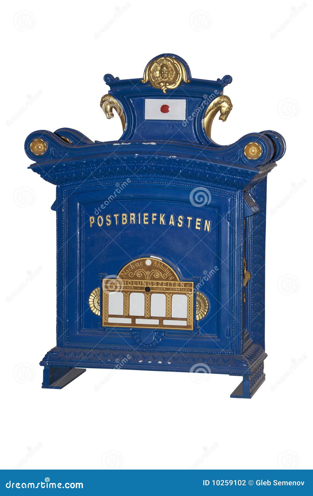 Old German mailbox stock photo. Image of gold, send, metal 10259102