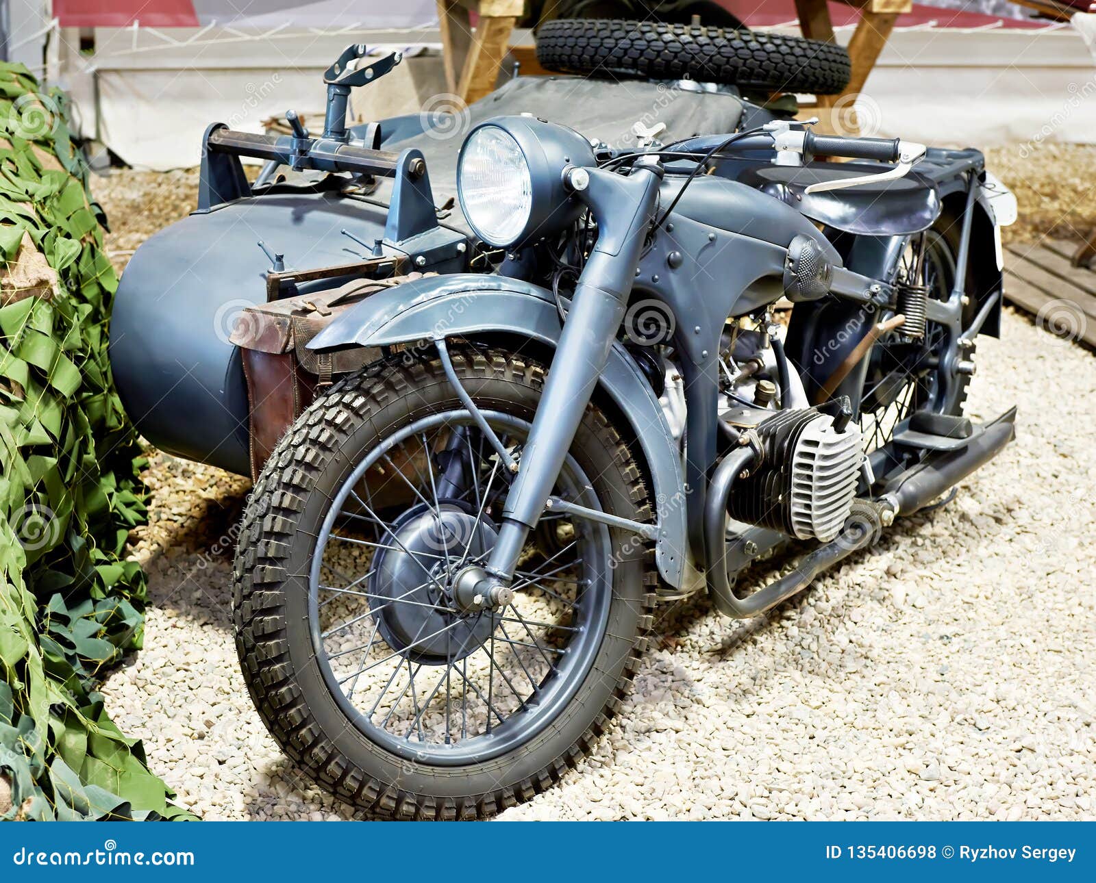 Old German motorcycle editorial stock photo. Image of retro - 135406698