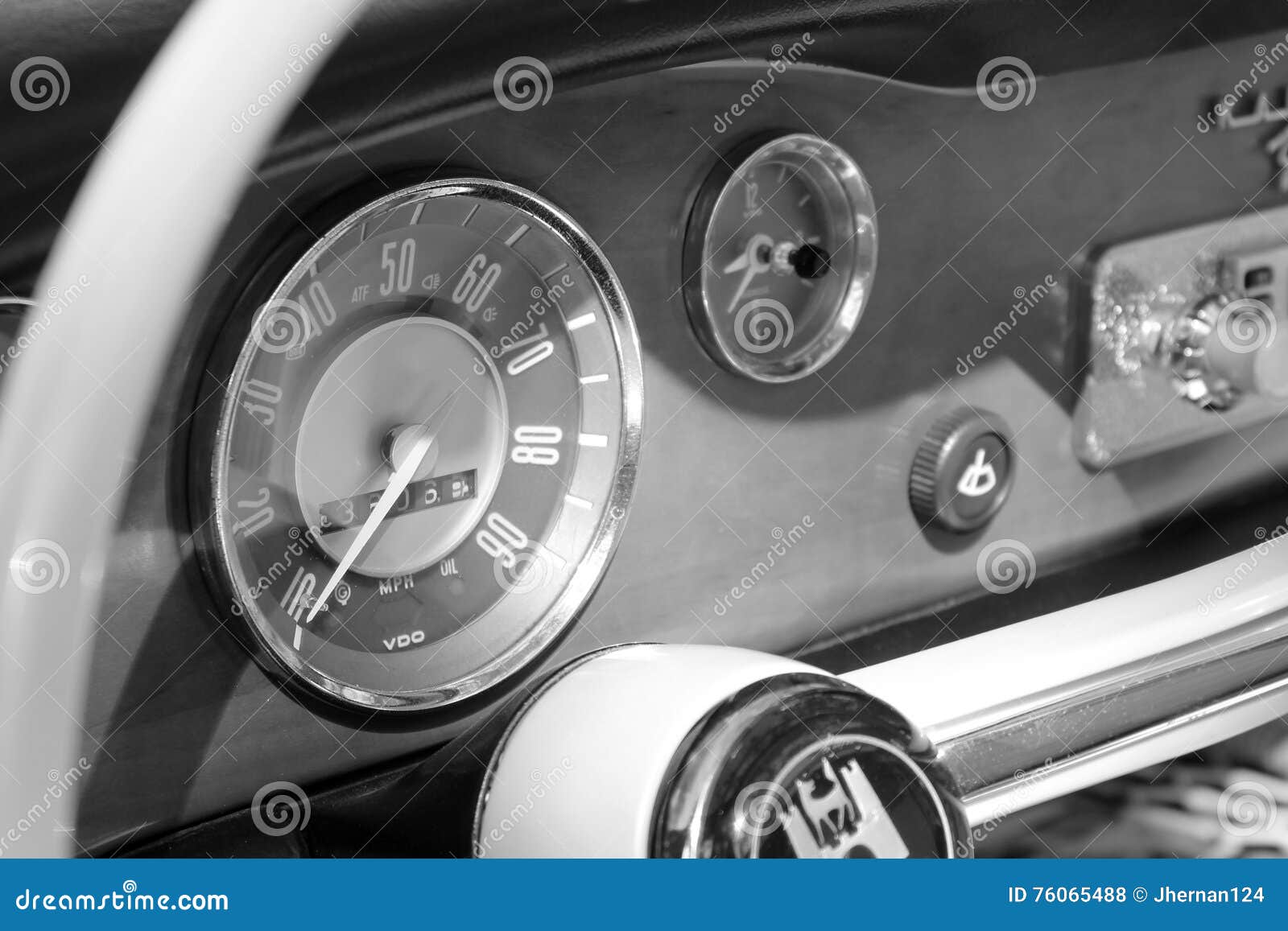 Old German Sports Car Interior Editorial Stock Photo Image