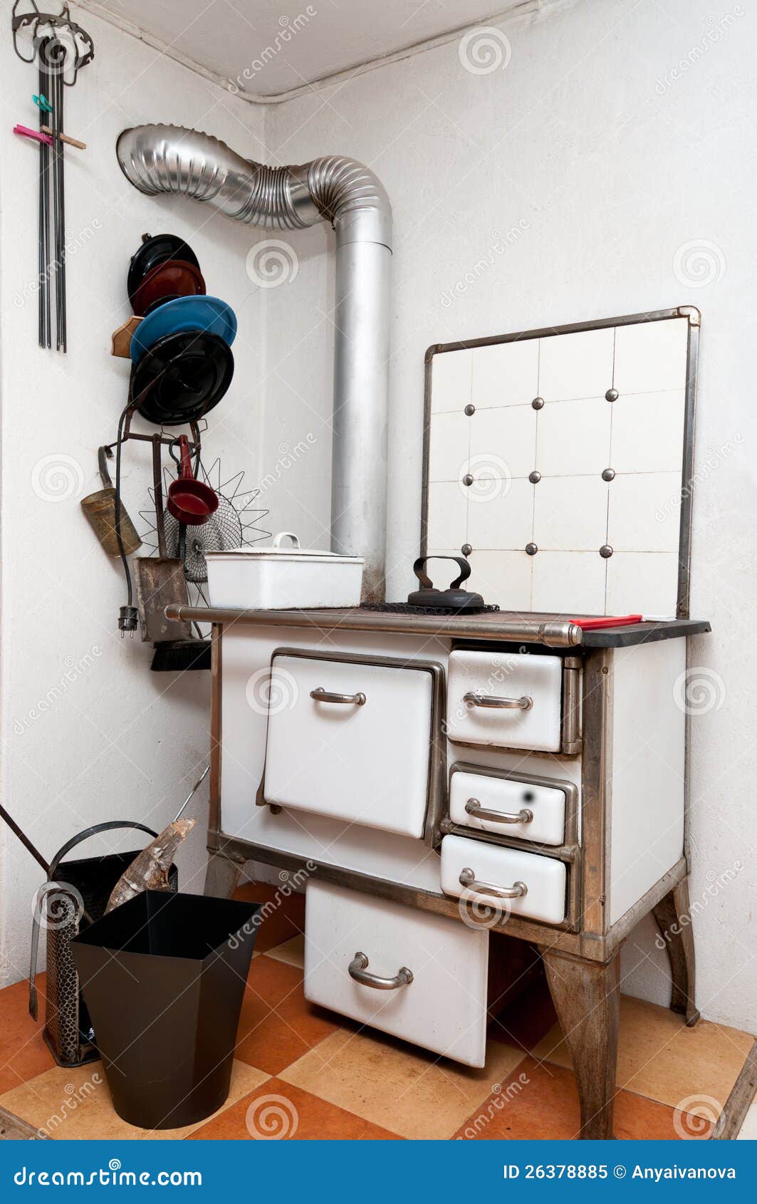 An old German stove stock image. Image of iron, europe 26378885