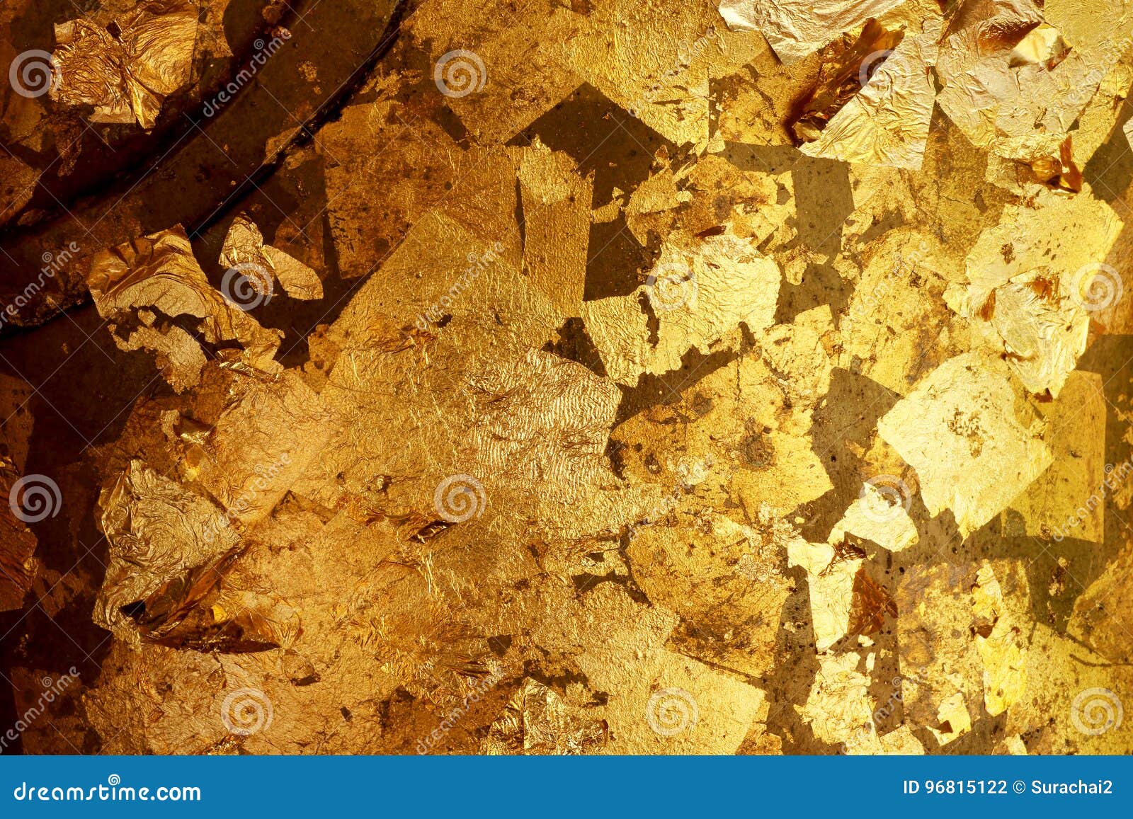 Old Gold Grunge Wall with Peeling Paint Stock Photo - Image of textured