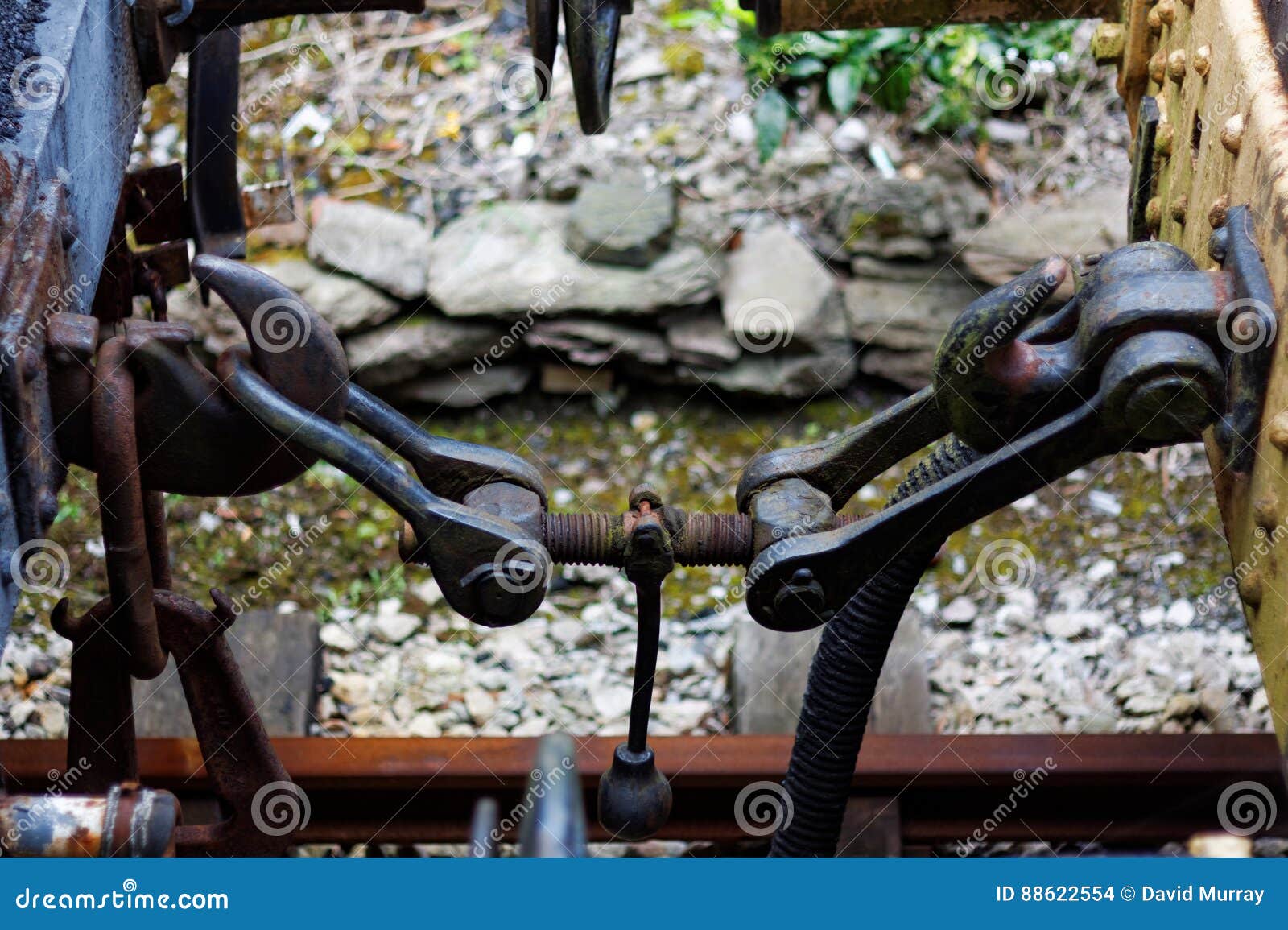 Railway Coupling Hook Of An Old Steam RoyaltyFree Stock
