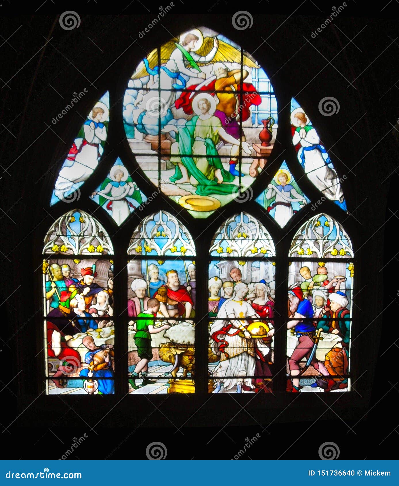 church stained glass background