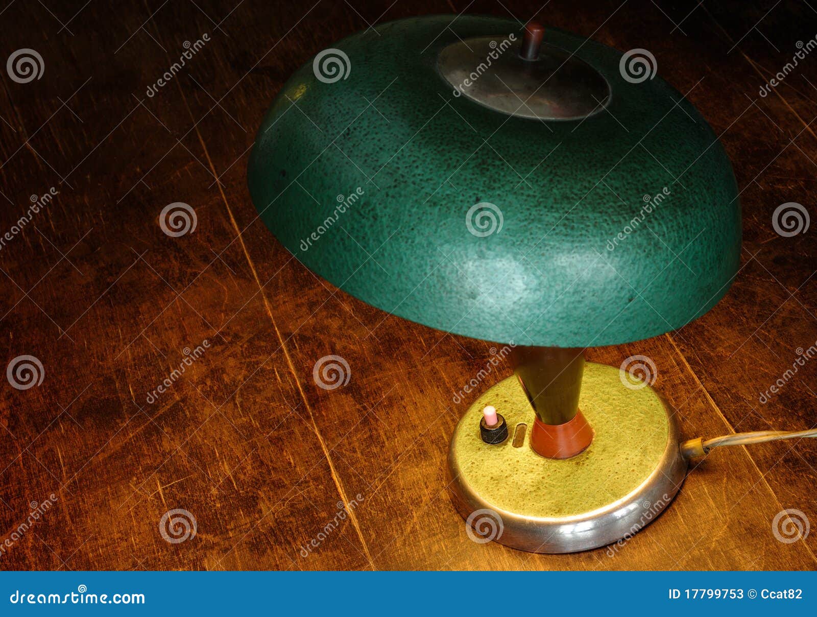 Old green lamp stock image. Image of brown, home, antique 17799753