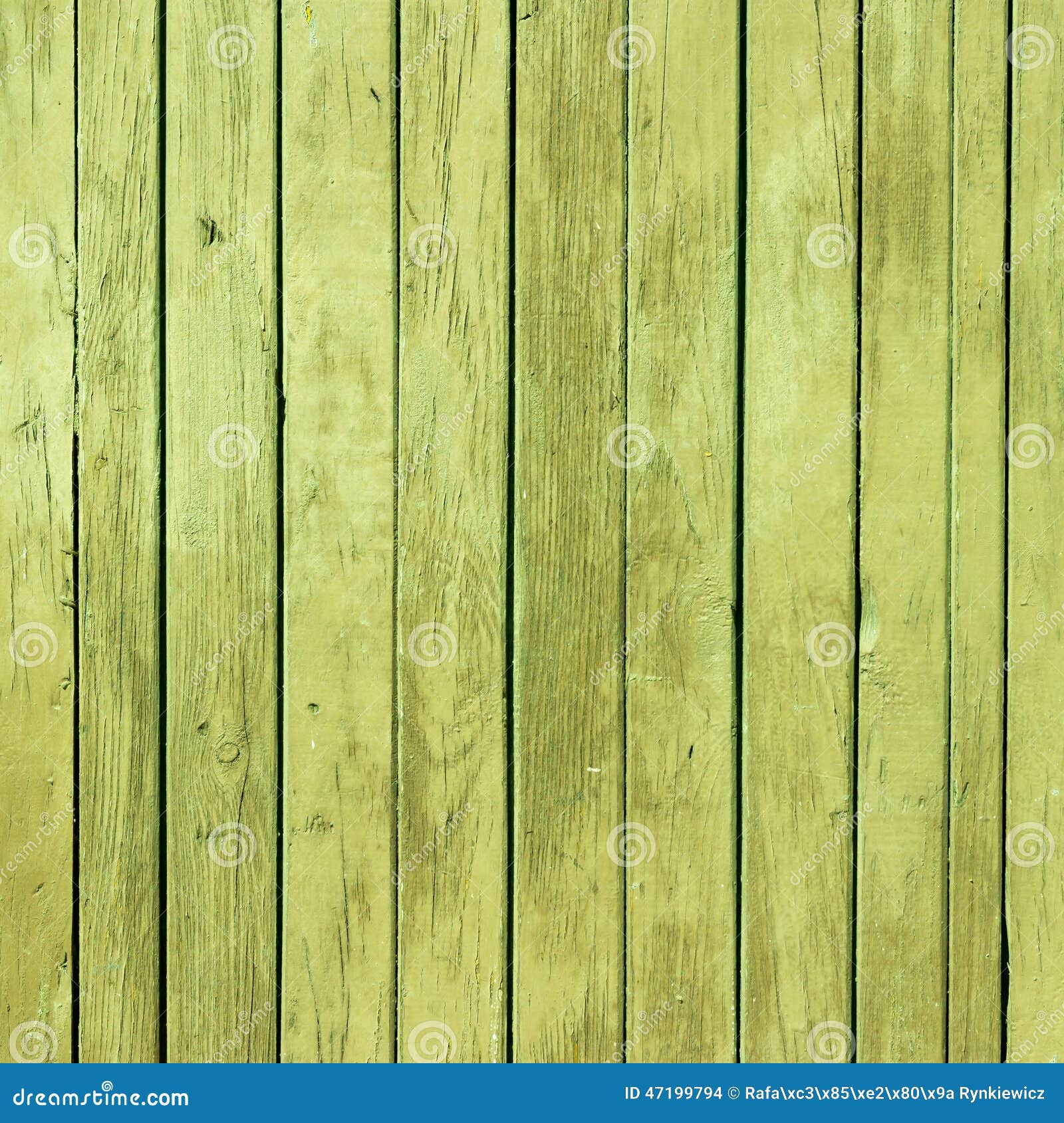 The Old Green Paint Wood Texture with Natural Patterns Stock Photo