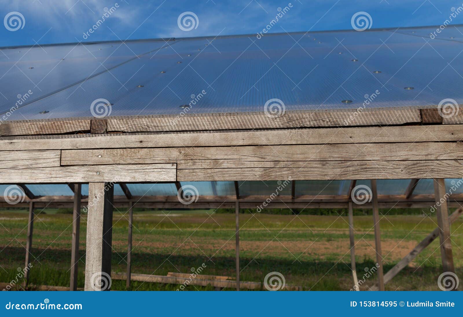 Old greenhouse need repair stock image. Image of building 153814595