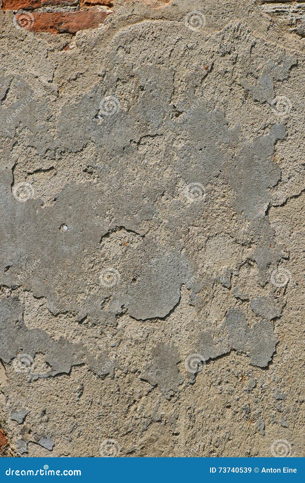 Old Grey Unpainted Plaster Wall with Cracks Stock Image Image of