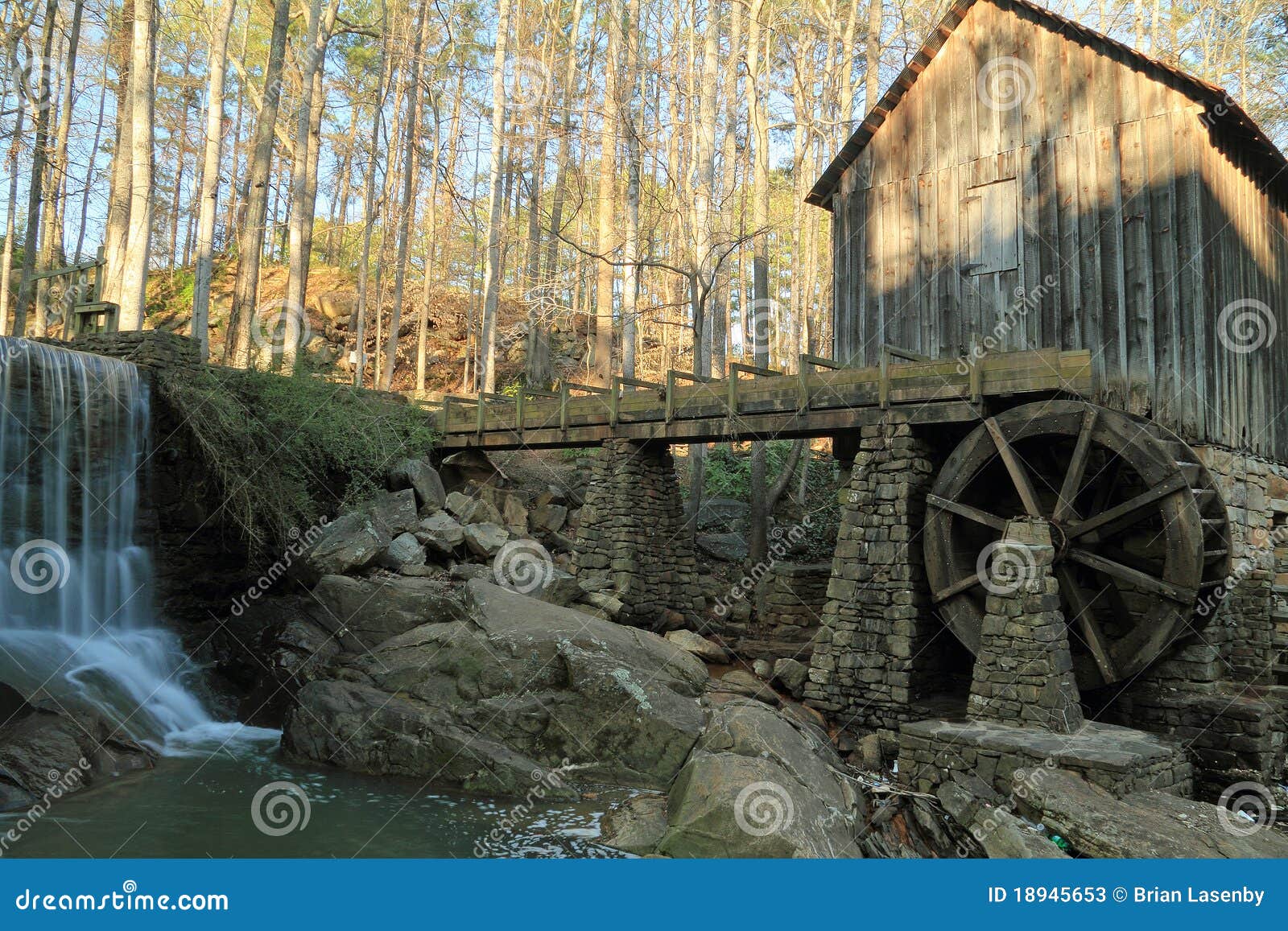 Old Grist Mill Marietta, Stock Image Image of vintage
