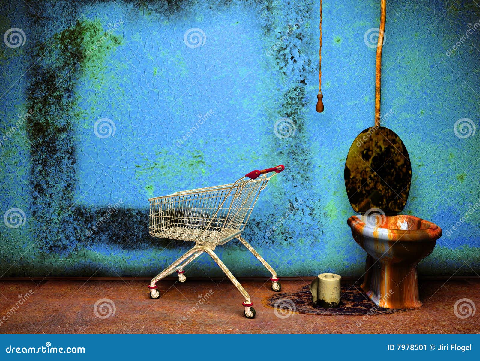 Old grunge bathroom stock image. Image of creativity, composition 7978501