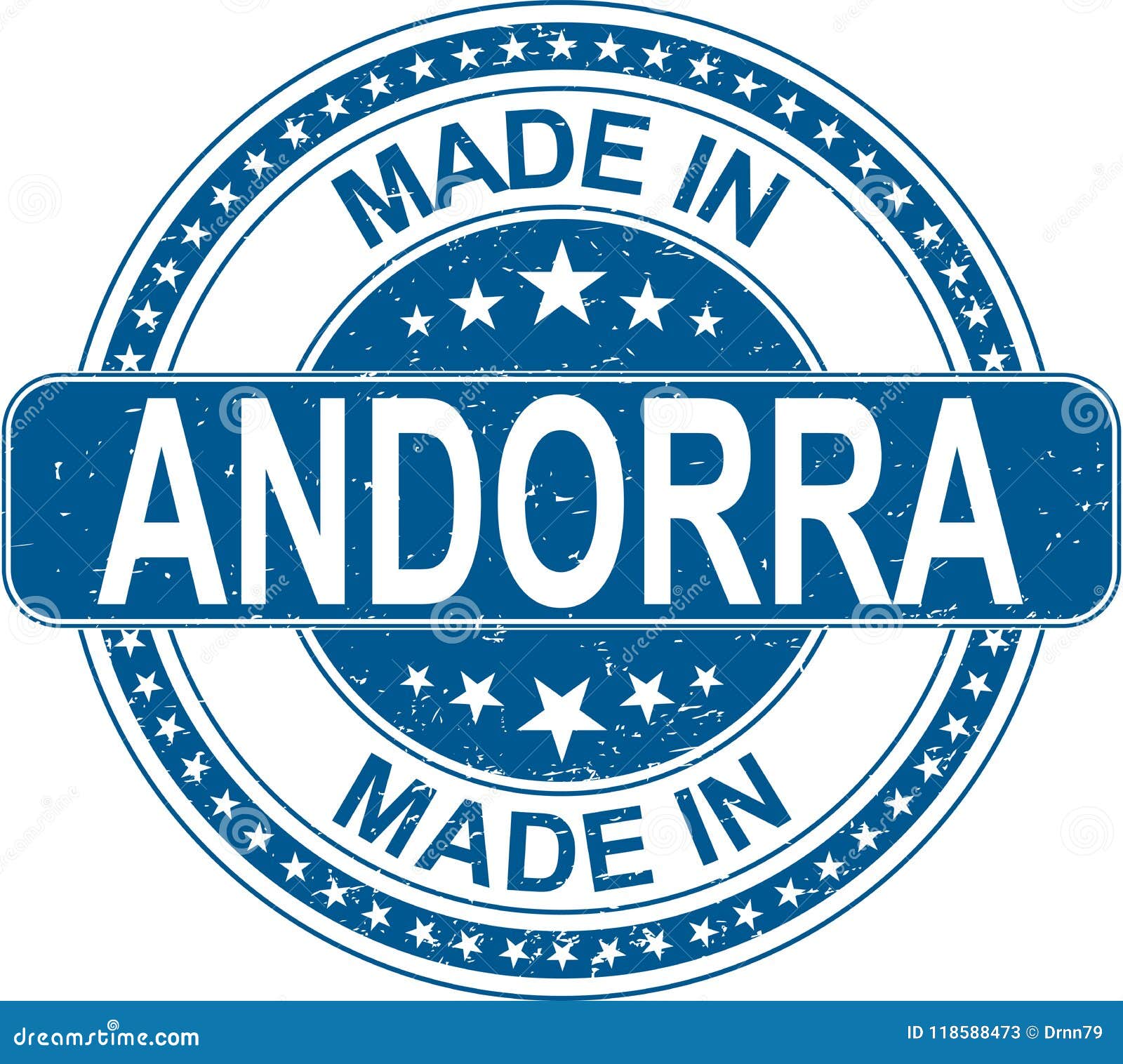 Made in ANDORRA Rubber Stamp Internet Sign on White Background Stock ...