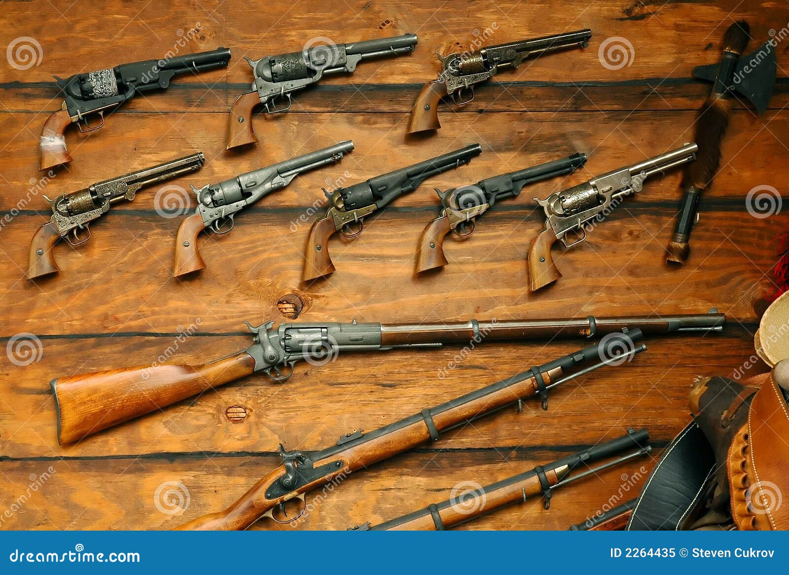 Old Guns stock image. Image of west, antique, barn, barrel 