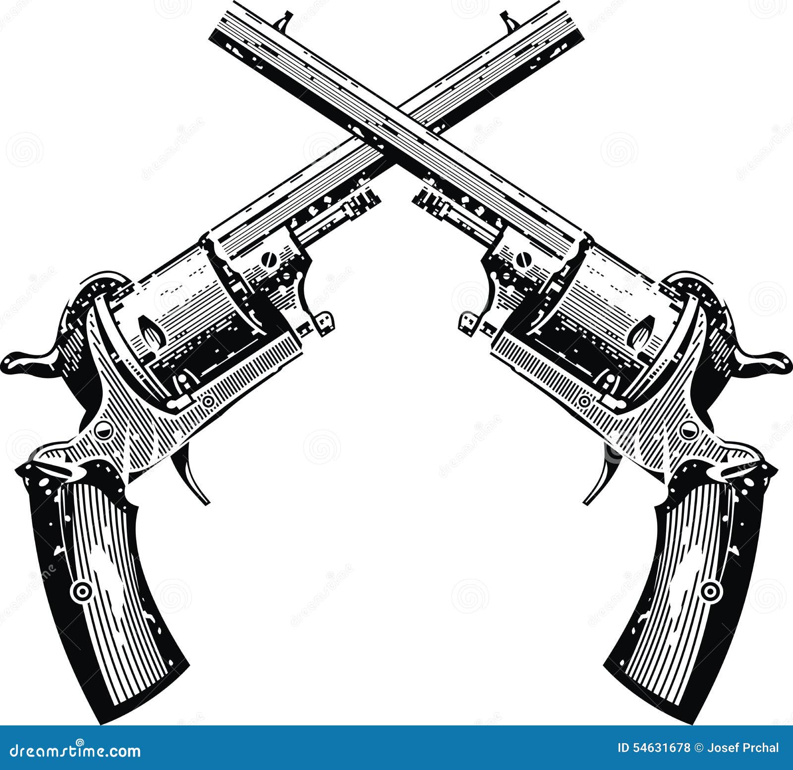 Old Guns Isolated Stock Vector Illustration Of Message 54631678