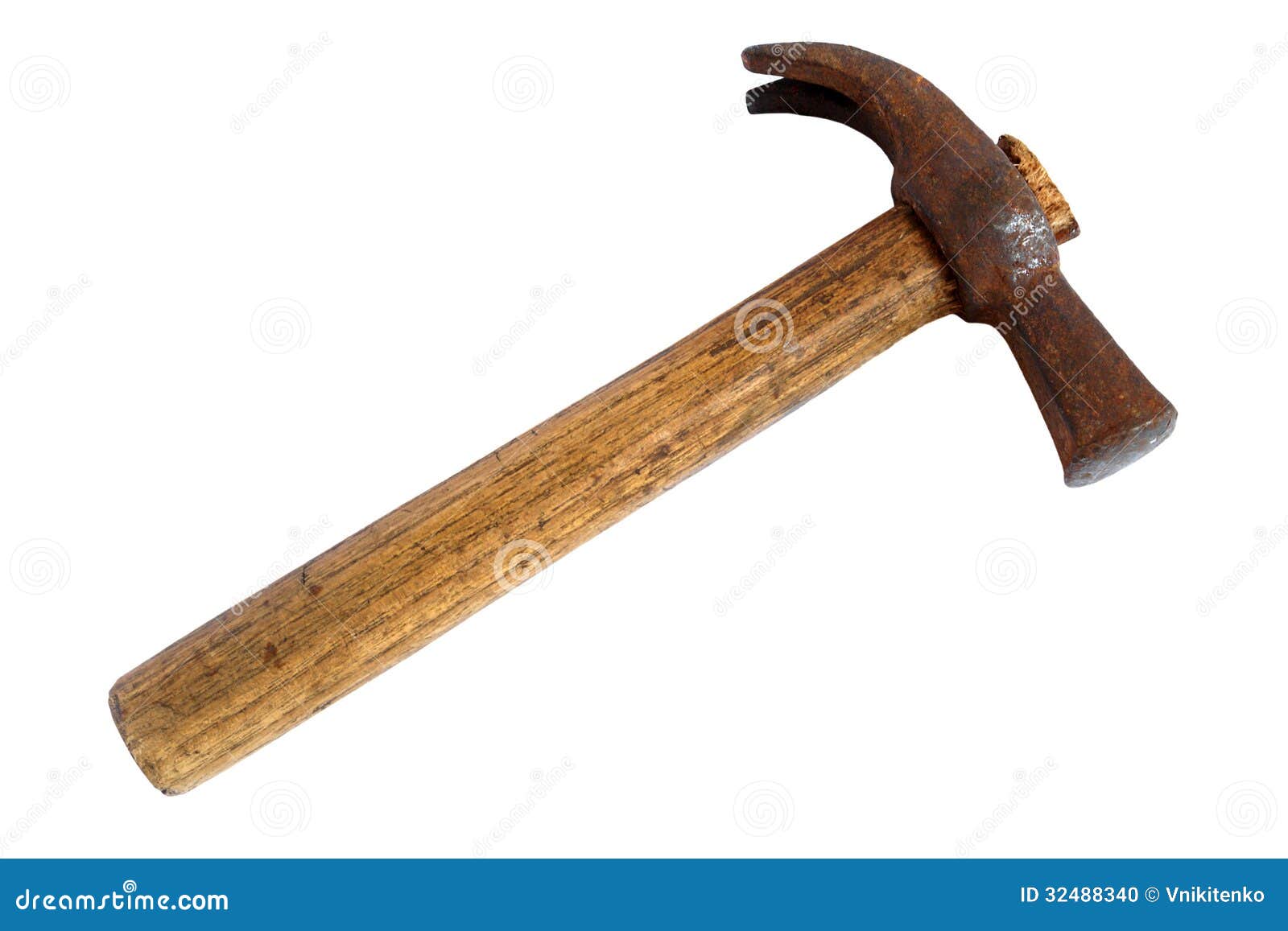 Old Hammer Isolated on White Stock Photo Image of object, hammer
