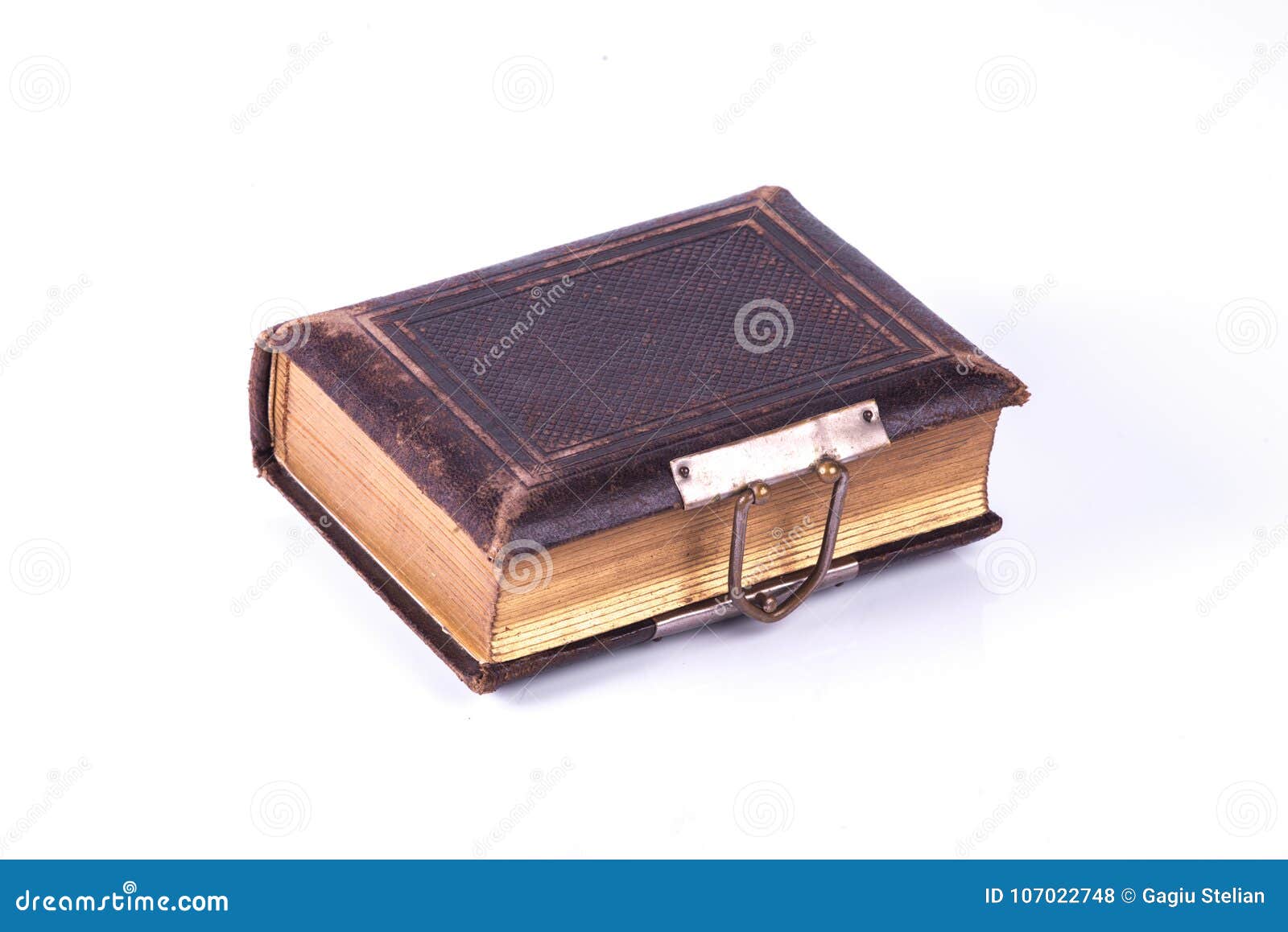 old handcrafted book with lock sistem