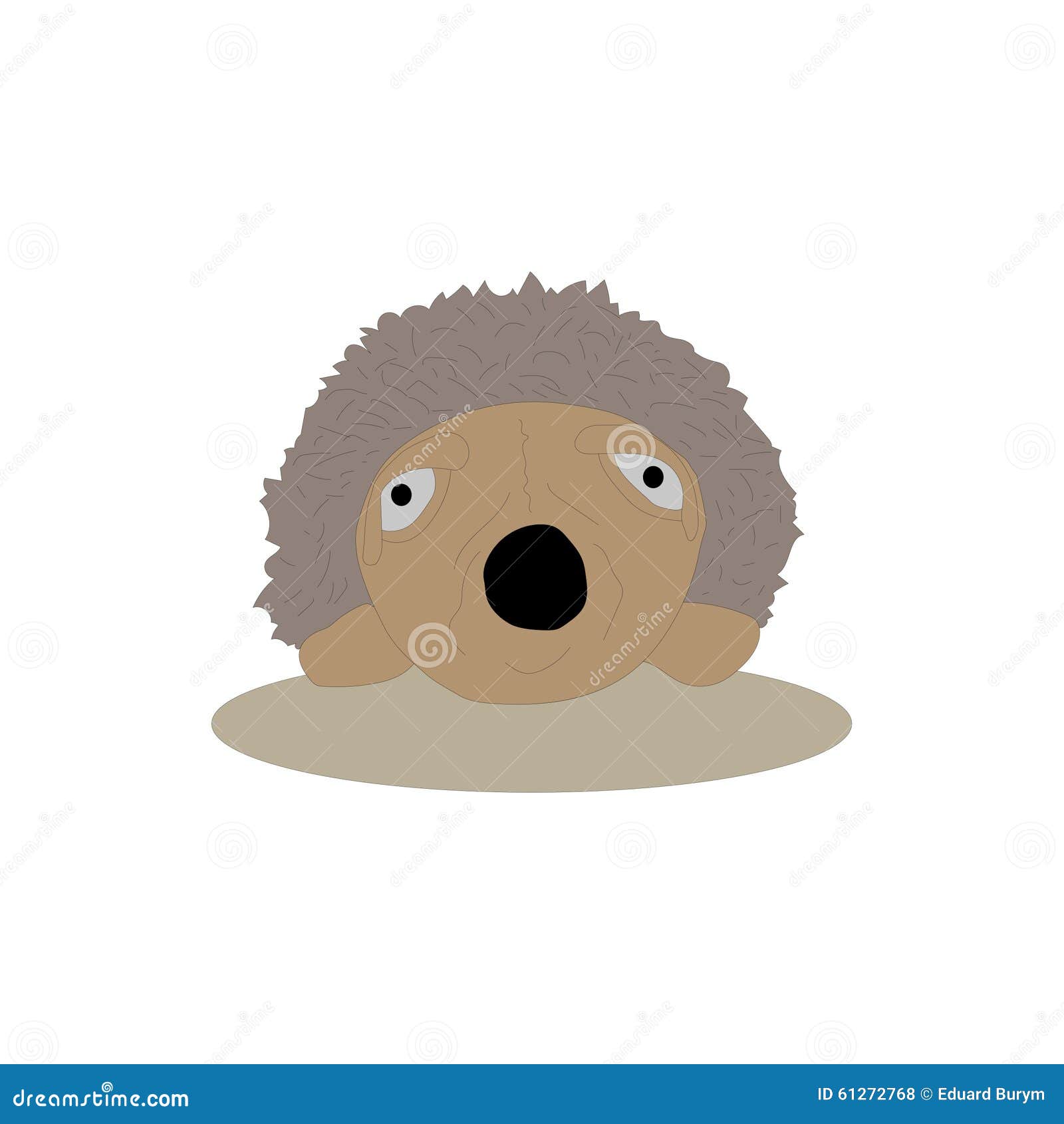 Old hedgehog stock vector. Illustration of funny, hedgehog - 61272768