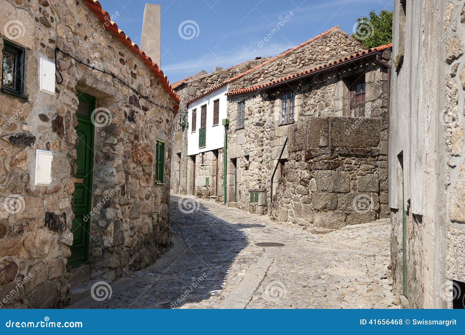 old historic village of linhares da beira in portugal