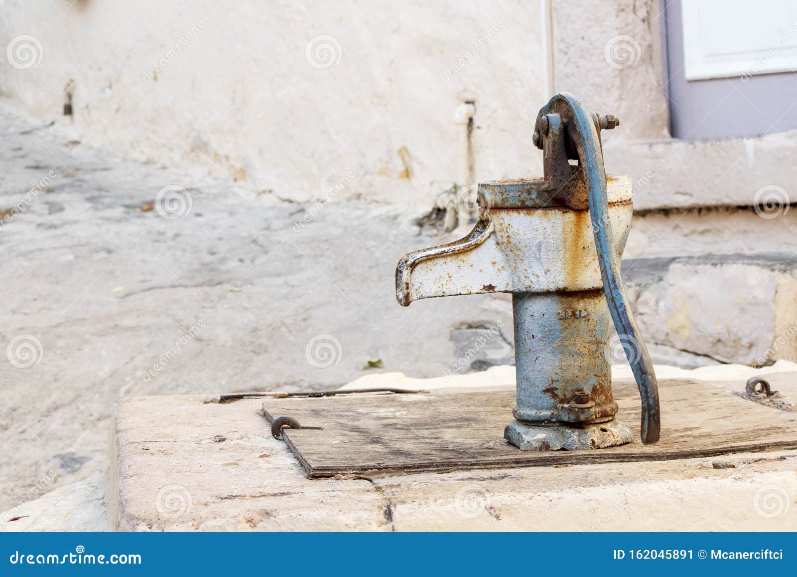 Old Historic Water Pump. Taken on the Left Side Stock Image Image of