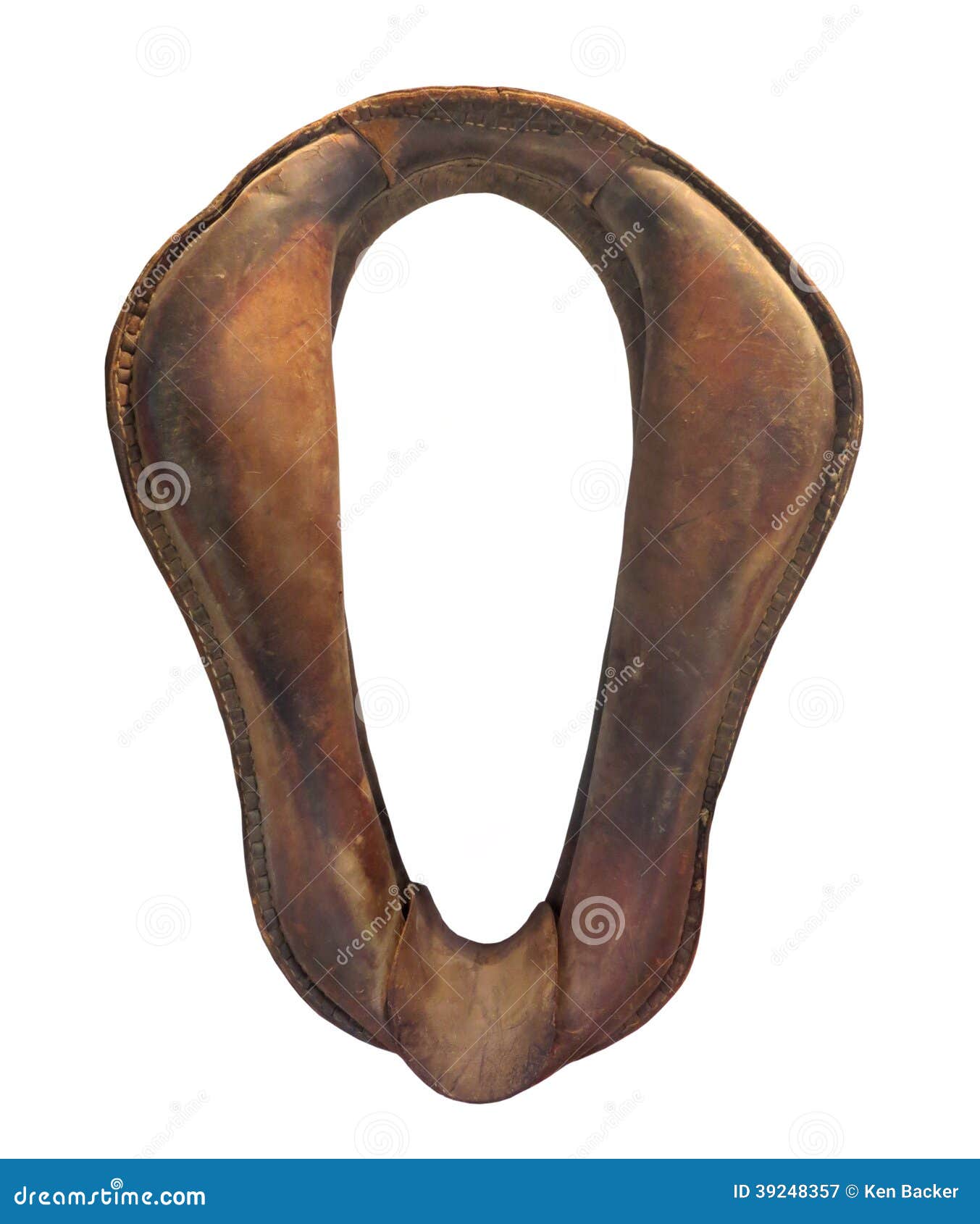 Old horse collar isolated. stock image. Image of retro 39248357