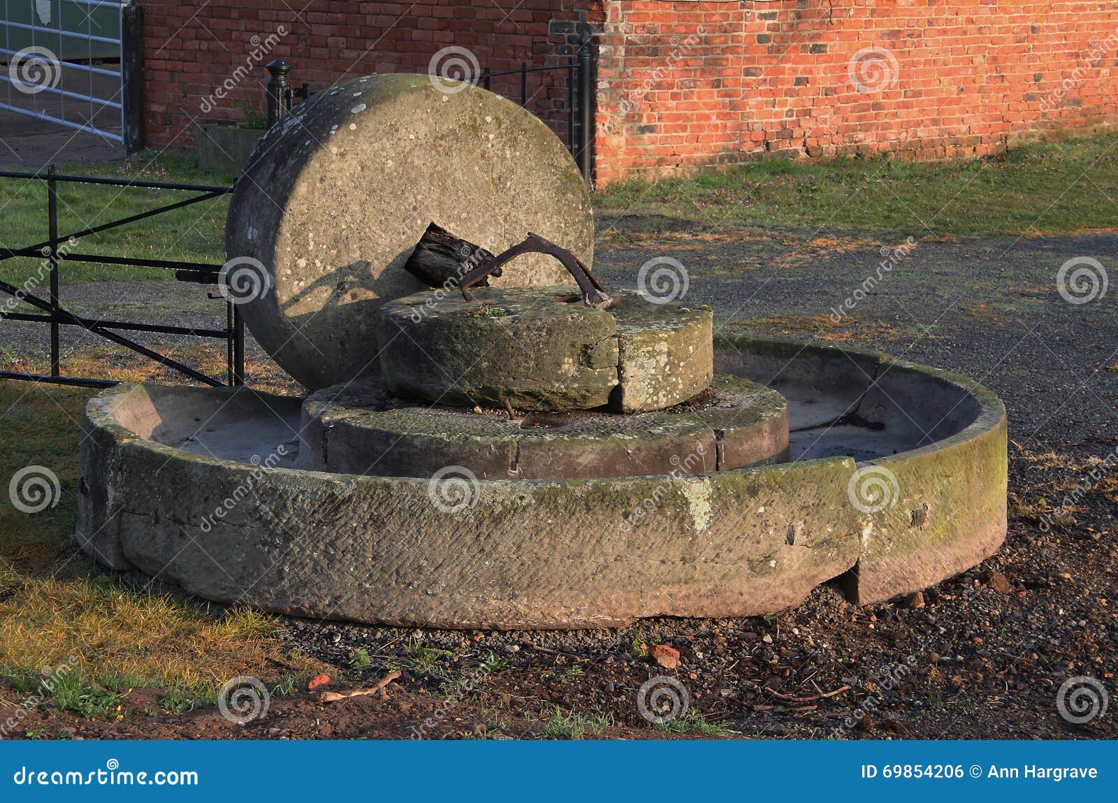 Old Horse Drawn Wheat and Corn Grinder Stock Photo Image of wheat