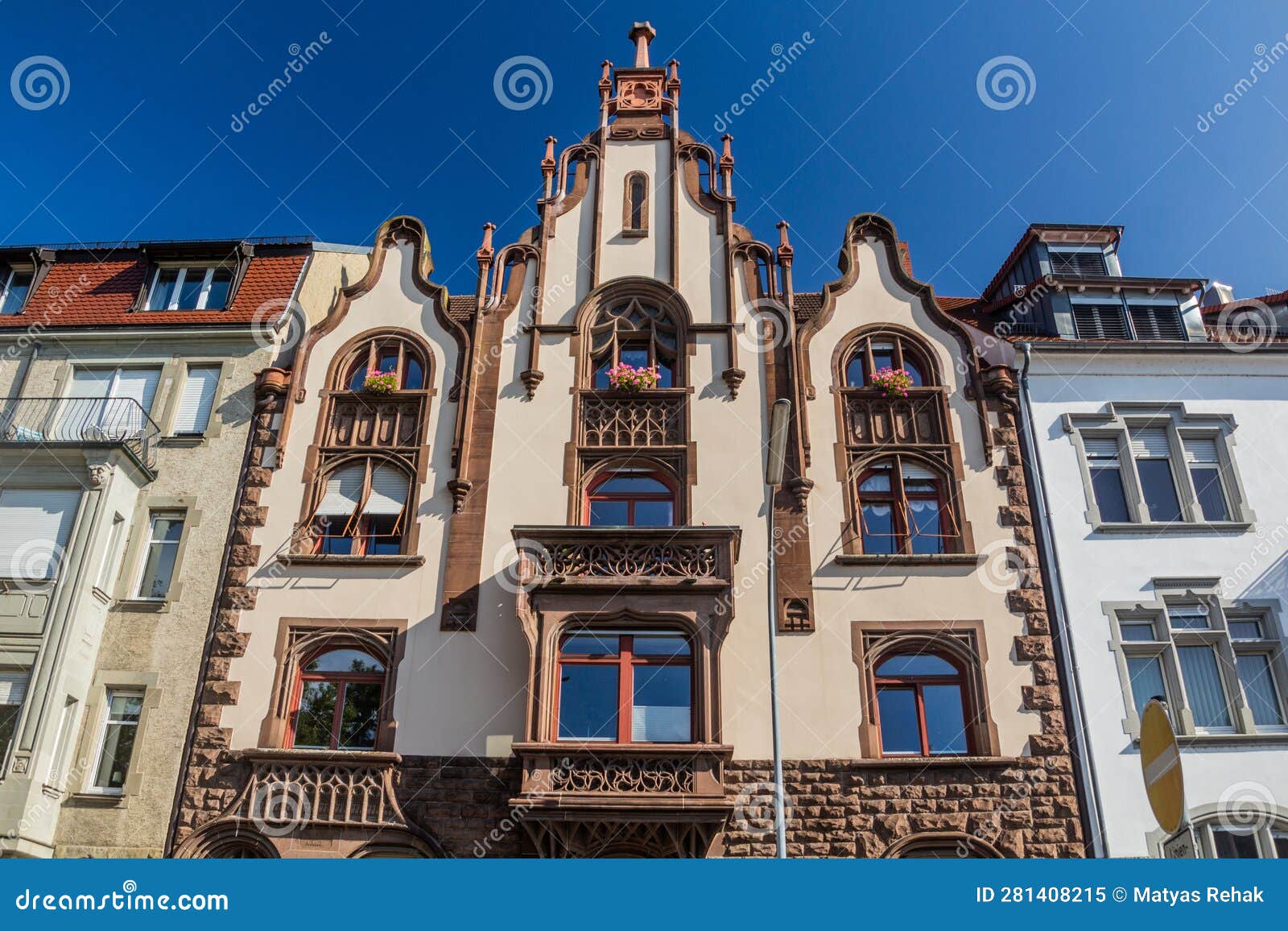 Old House in Konstanz (Constance), Germa Stock Image Image of town