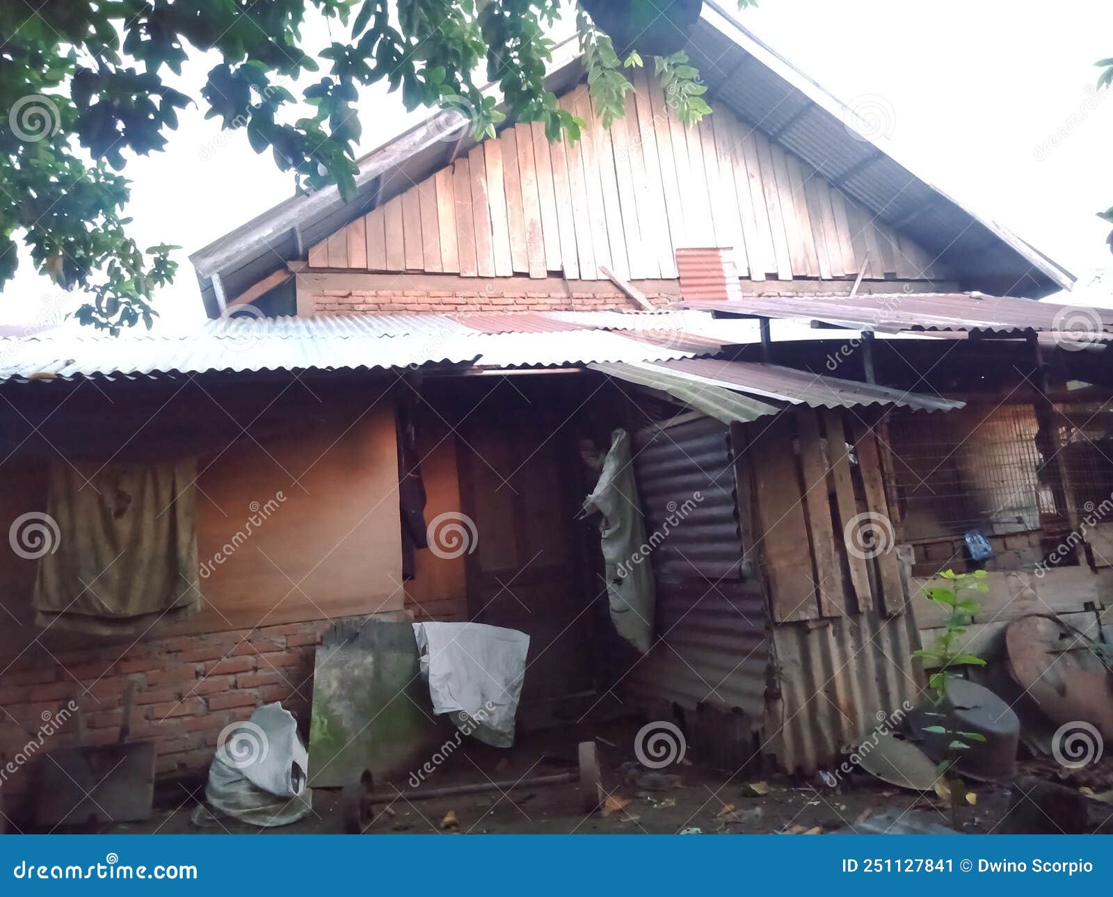 An Old House that is No Longer Fit for Habitation Stock Image Image