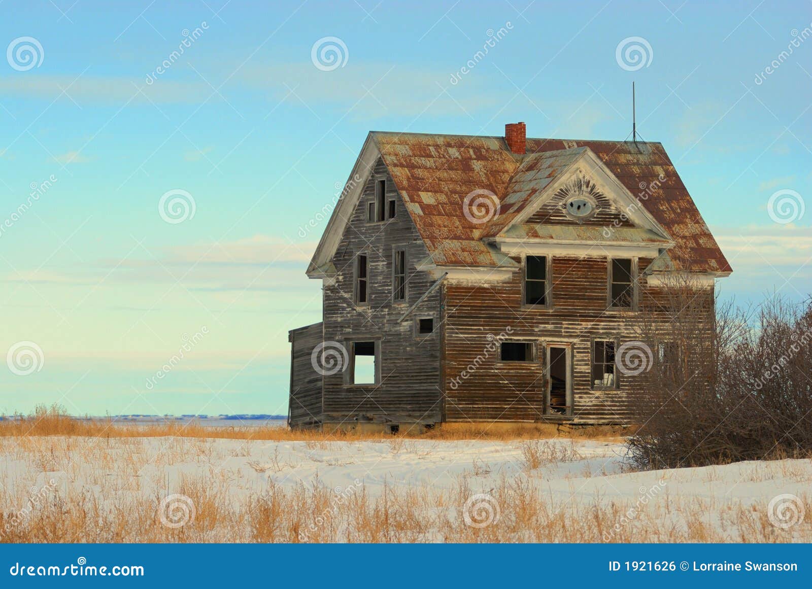 Old House On The Prairie Royalty Free Stock Image - Image: 1921626