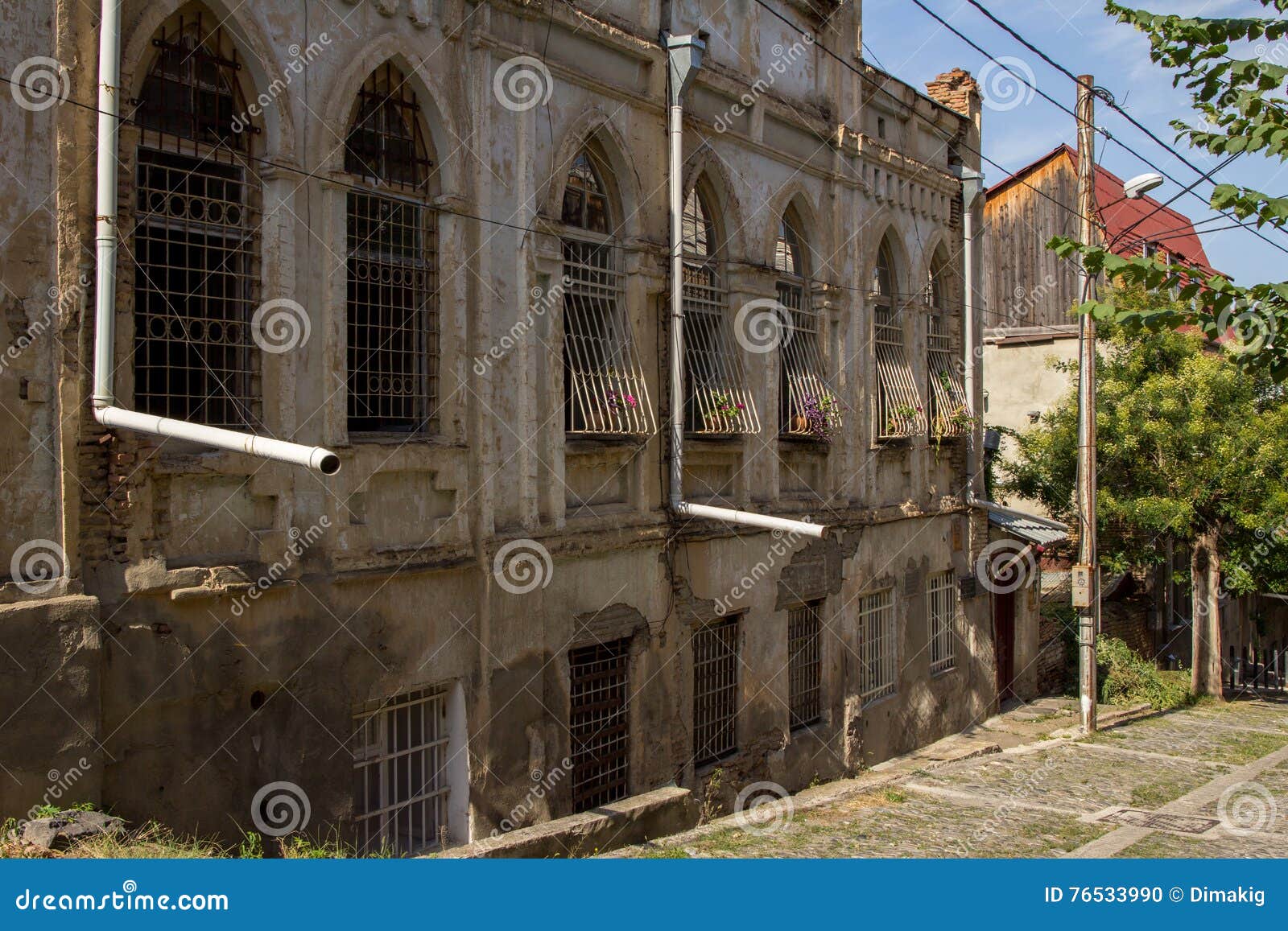 Old house in Tbilisi stock photo. Image of house, stone 76533990