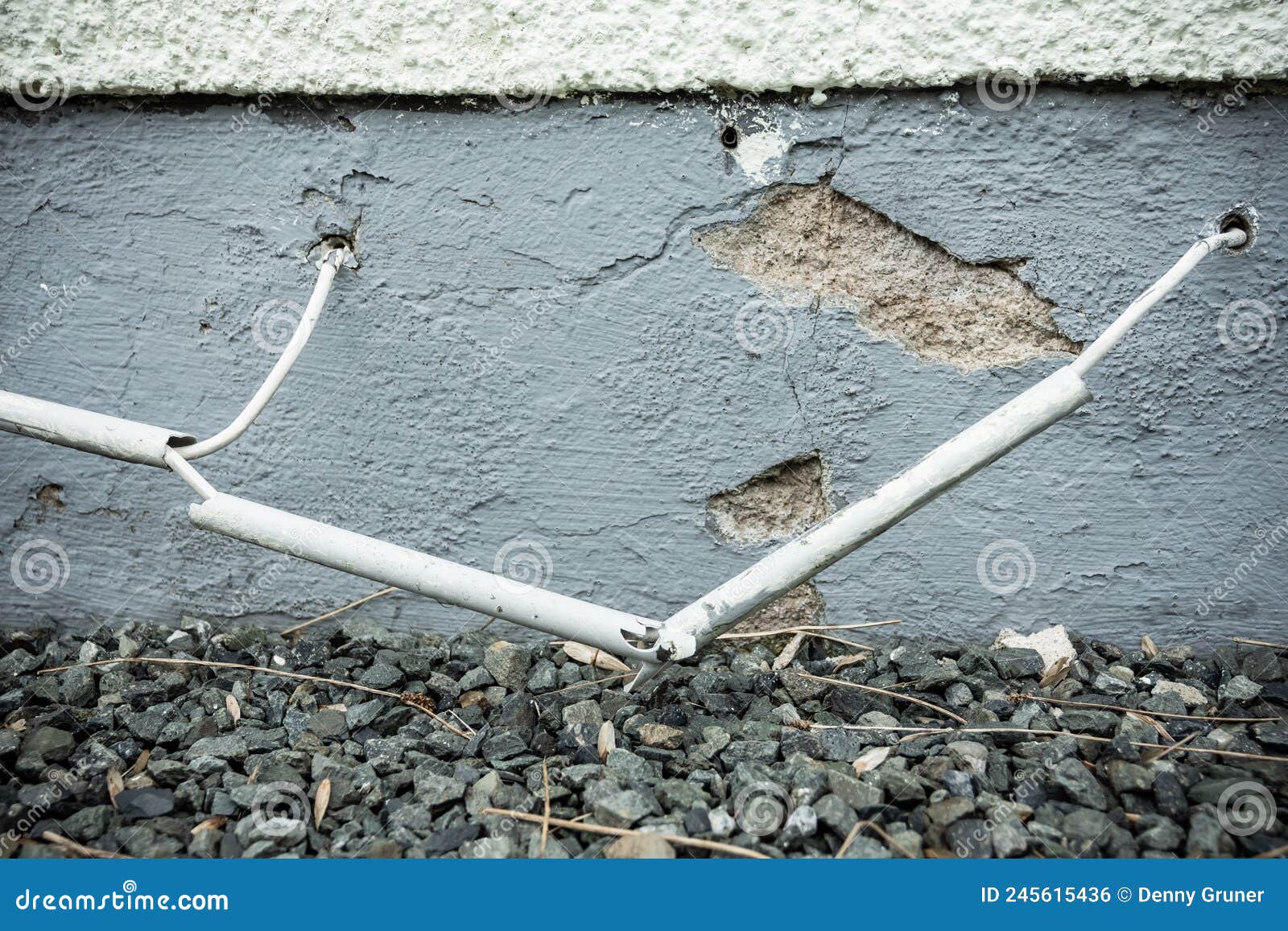 An Old House Wall with Electrical Cables Stock Photo Image of grunge