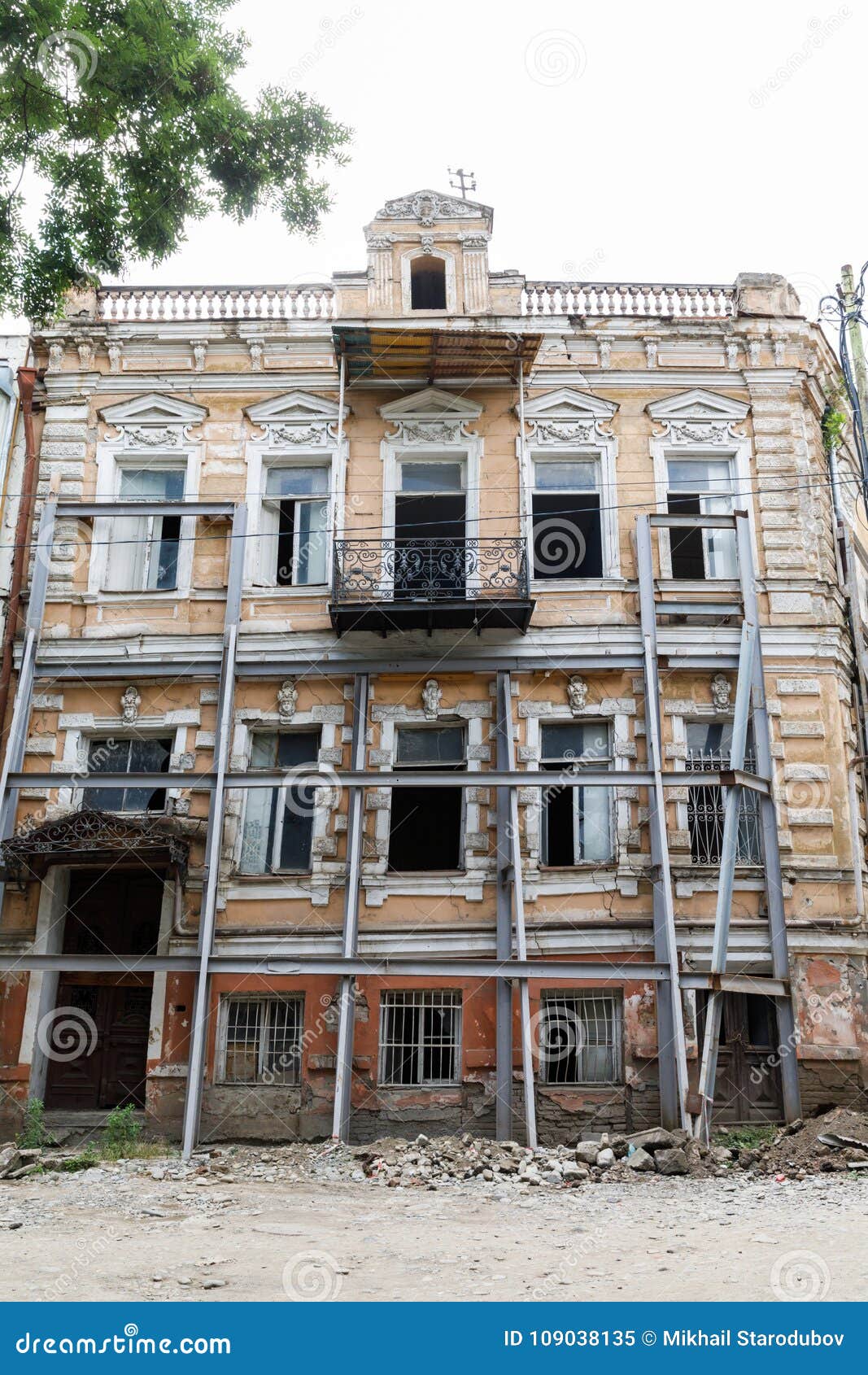 Old House Was Destroyed after the Earthquake in Tbilisi, Georgia Stock ...