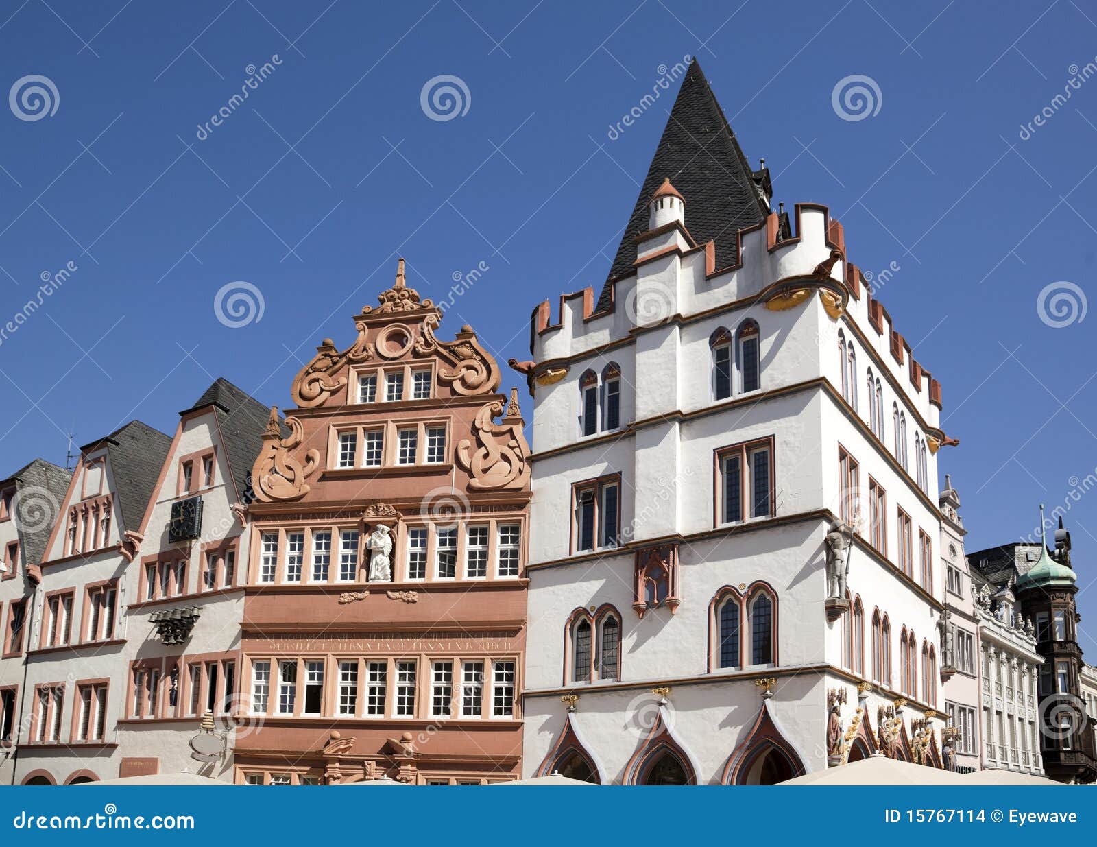 Old Houses at Hauptmarkt, Trier Stock Photo Image of gothic, travel