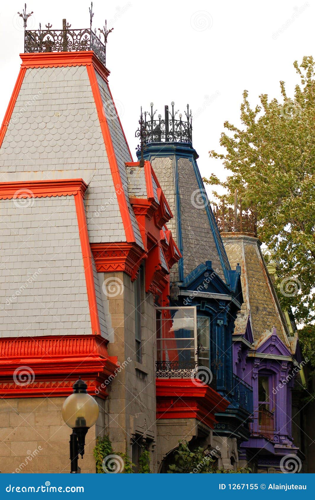 Old Houses in Montreal, Canada. Stock Image Image of city, houses