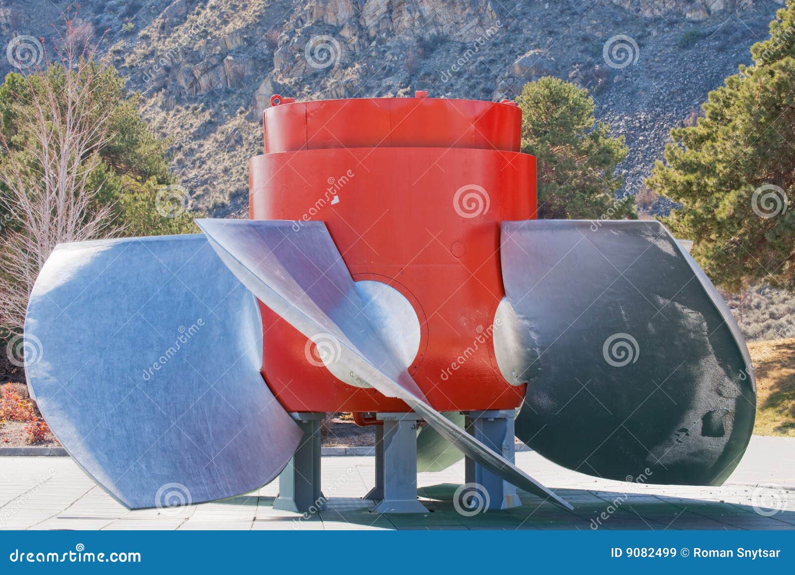 Hydroelectric Turbine Blades RoyaltyFree Stock Image 103509490