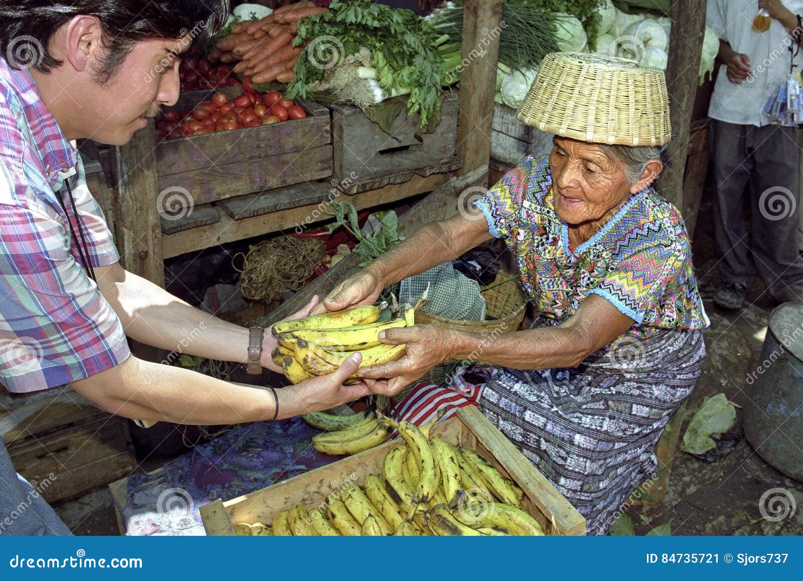 Old Indian Market Woman Sells Fruit And Vegetables ...
