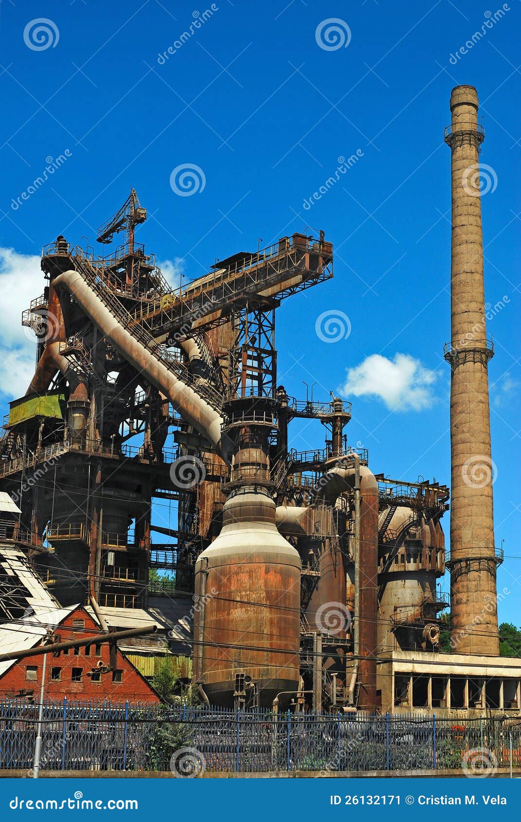 Old industrial building stock image. Image of machinery 26132171