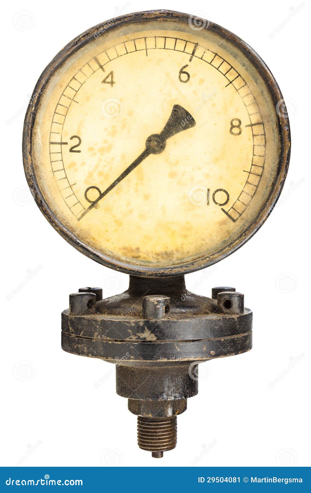 old industry display mano meter