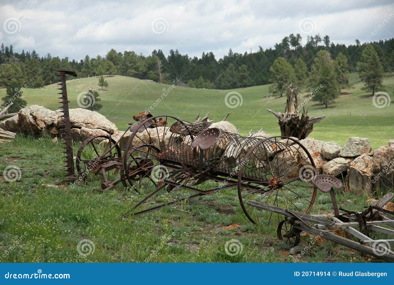 Old Iron Agricultural Machinery Stock Photo Image of harrow
