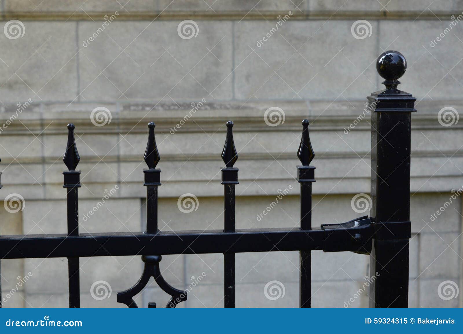 Old iron fence, Montreal stock image. Image of sharp 59324315