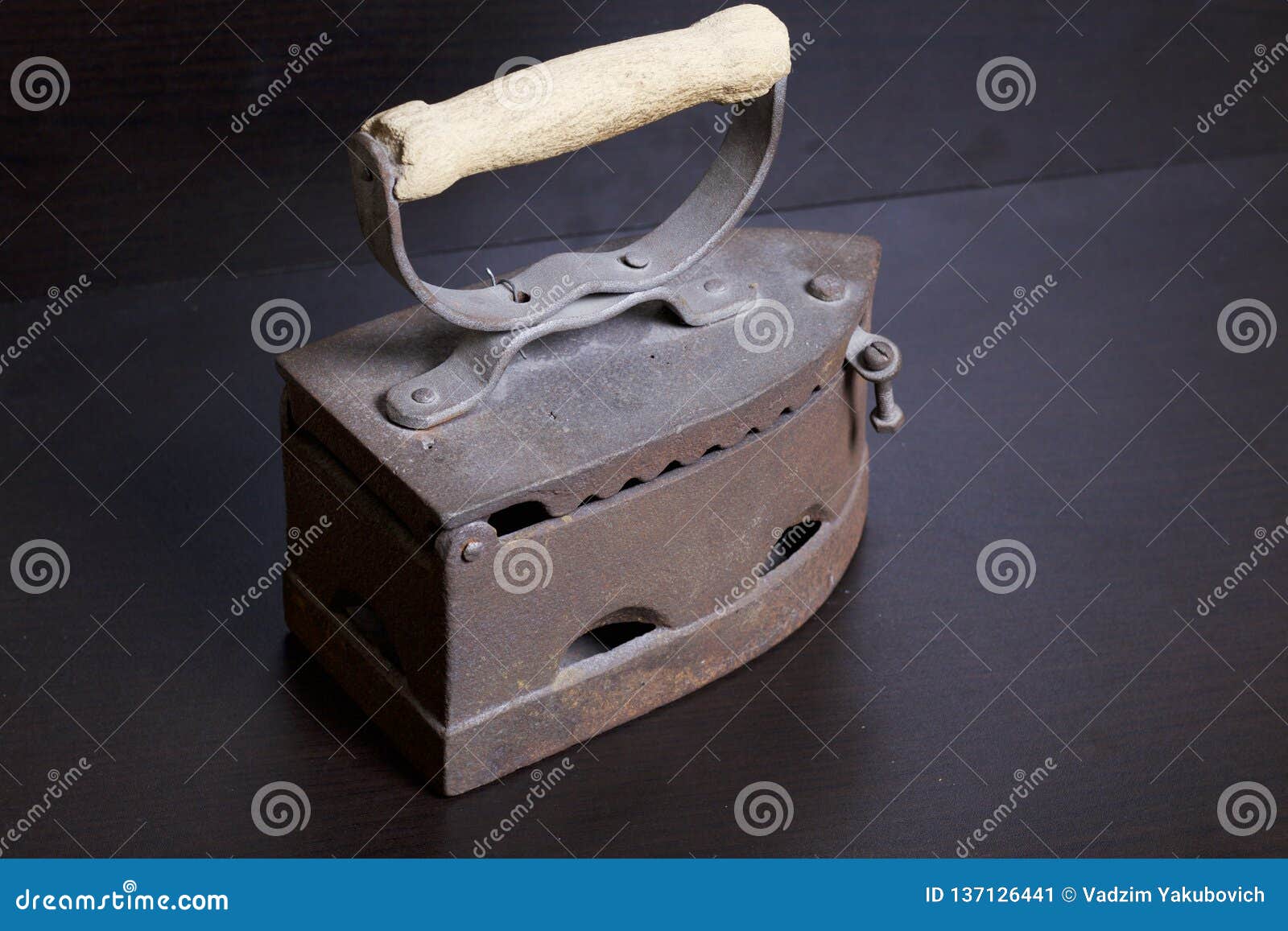 Old Iron, Heated by Hot Coals. Stock Image Image of coal, decoration