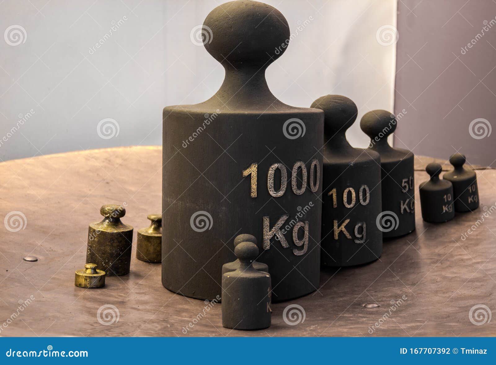 old iron weight measurement units. kilogram
