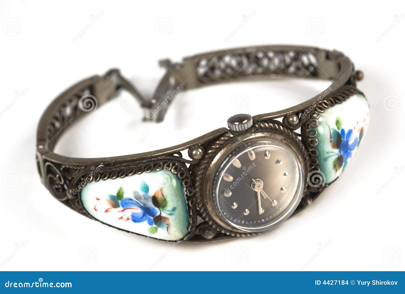 Old iron wrist watch stock photo. Image of wrist, retro - 4427184